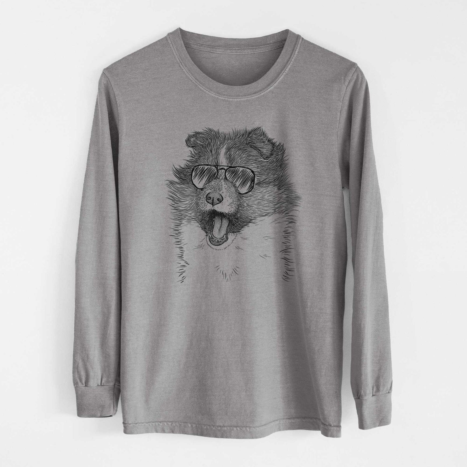 Aviators Dylan the Shetland Sheepdog - Heavyweight 100% Cotton Long Sleeve