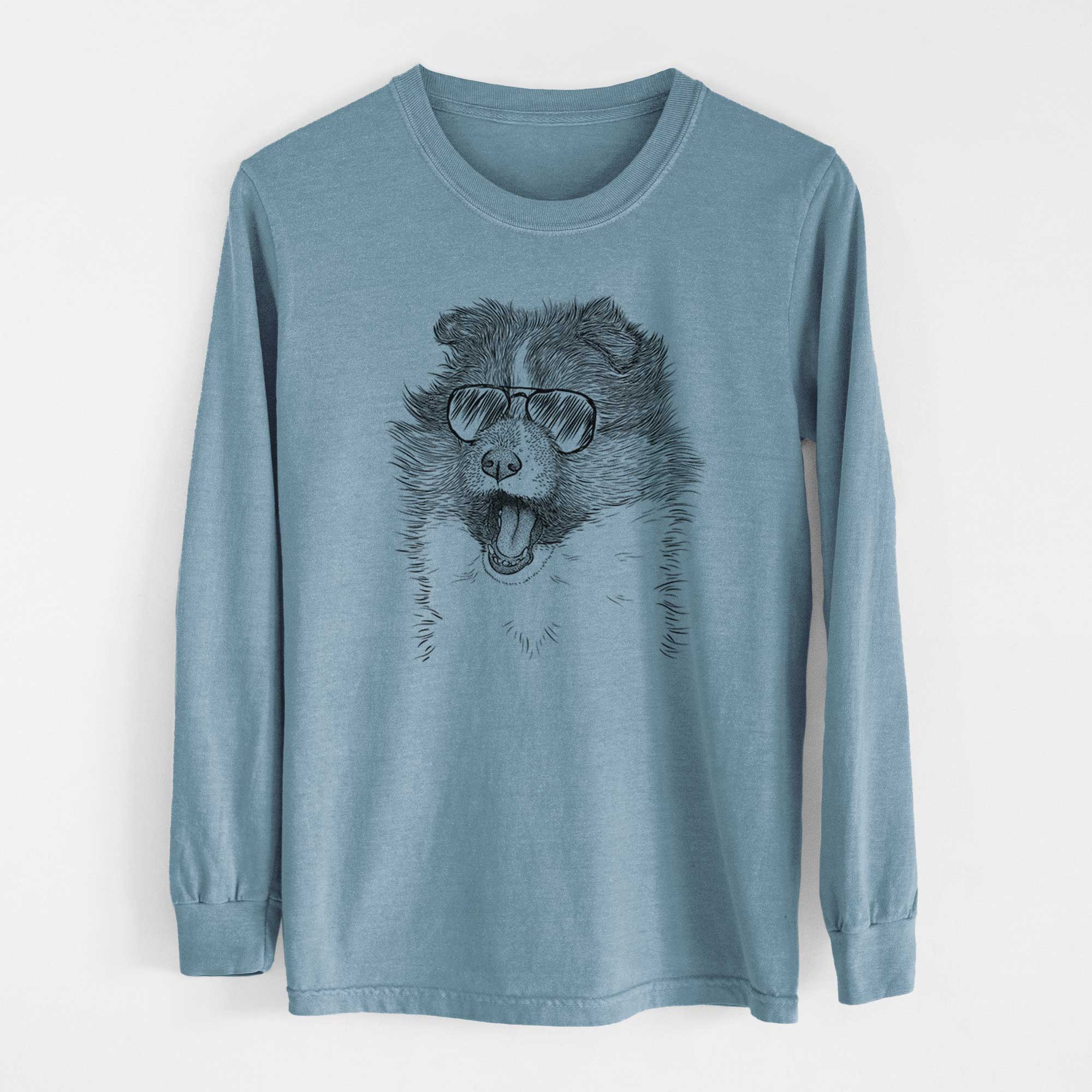 Aviators Dylan the Shetland Sheepdog - Heavyweight 100% Cotton Long Sleeve