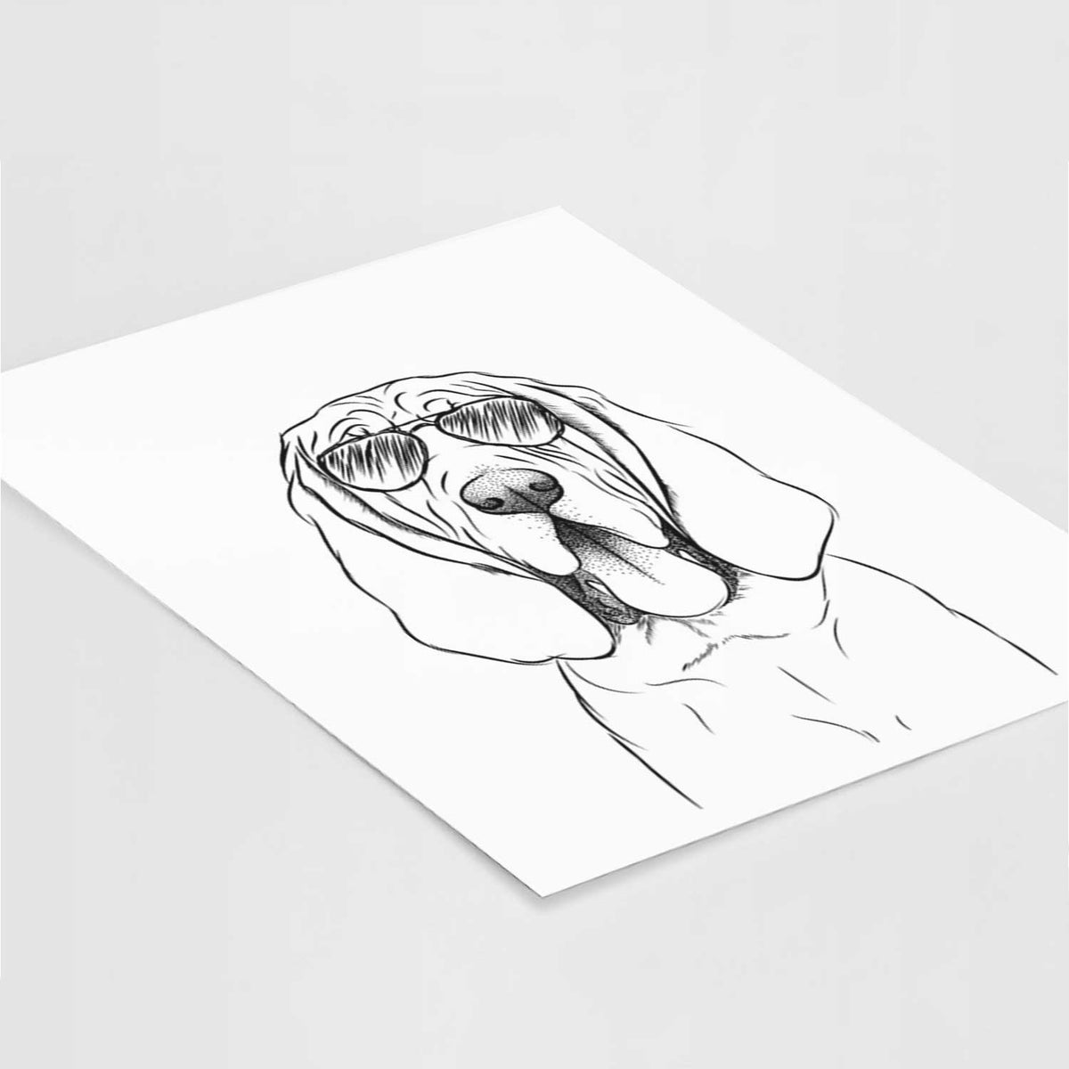 Earl the Bloodhound Art Print