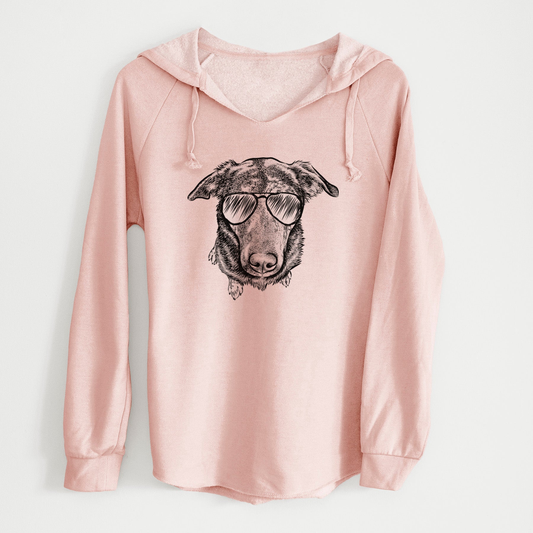 Aviator Echo the Pitbull Beagle Mix - Cali Wave Hooded Sweatshirt