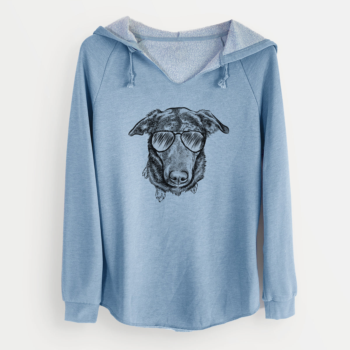 Aviator Echo the Pitbull Beagle Mix - Cali Wave Hooded Sweatshirt