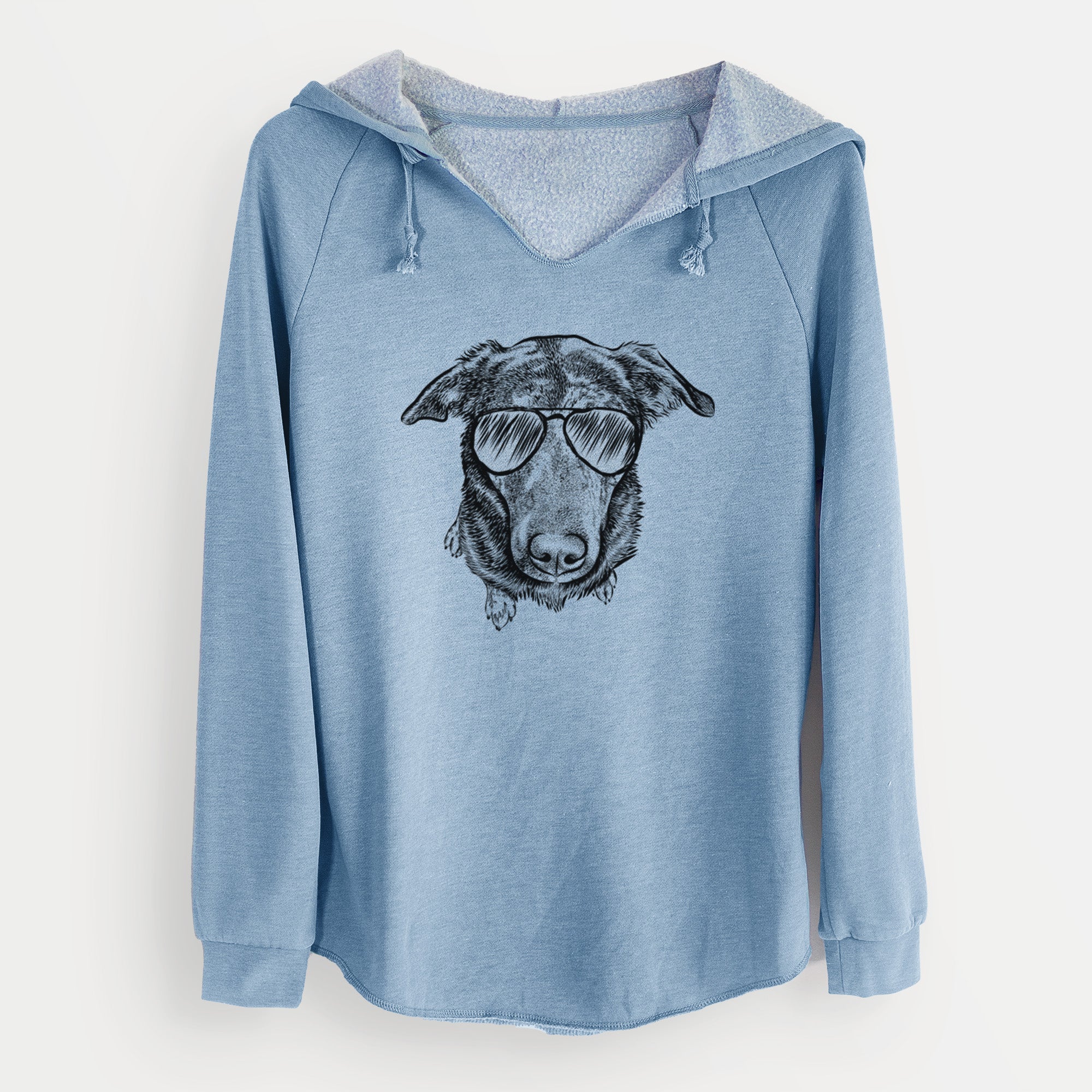 Aviator Echo the Pitbull Beagle Mix - Cali Wave Hooded Sweatshirt