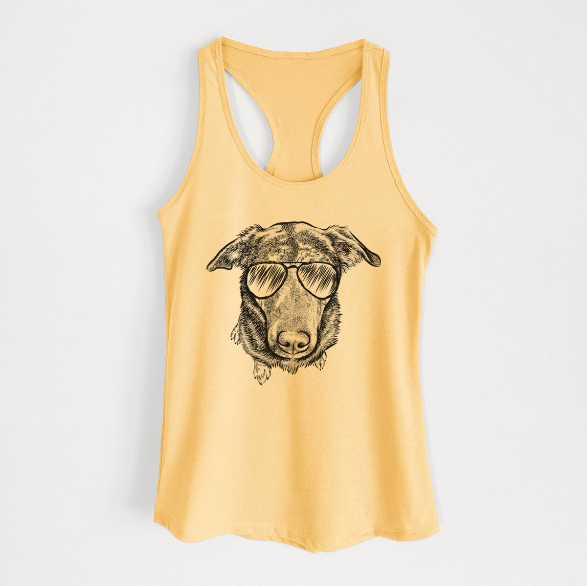 Echo the Pitbull Beagle Mix - Women's Racerback Tanktop
