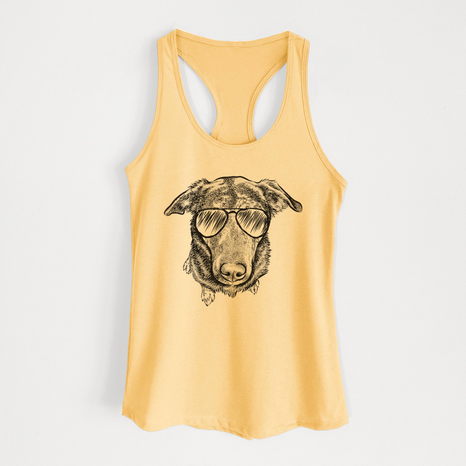 Echo the Pitbull Beagle Mix - Women's Racerback Tanktop