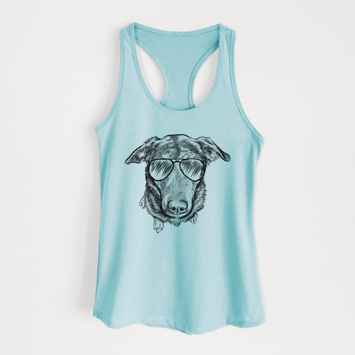 Echo the Pitbull Beagle Mix - Women's Racerback Tanktop