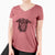 Aviator Echo the Pitbull Beagle Mix - Women's V-neck Shirt