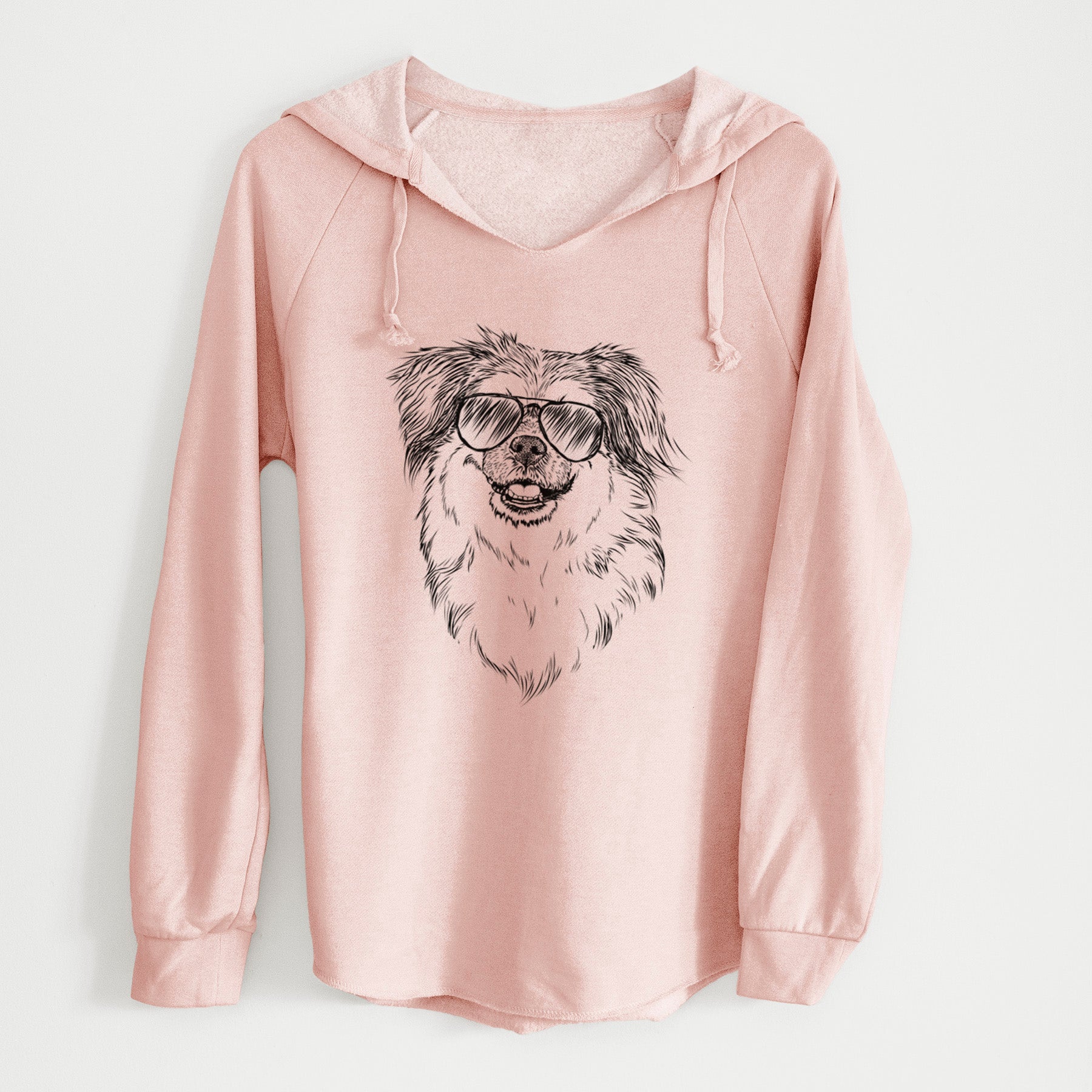 Aviator Ed the Tibetan Spaniel - Cali Wave Hooded Sweatshirt