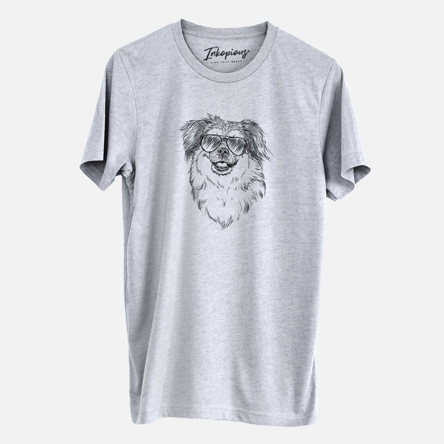 Aviator Ed the Tibetan Spaniel - Unisex Crewneck