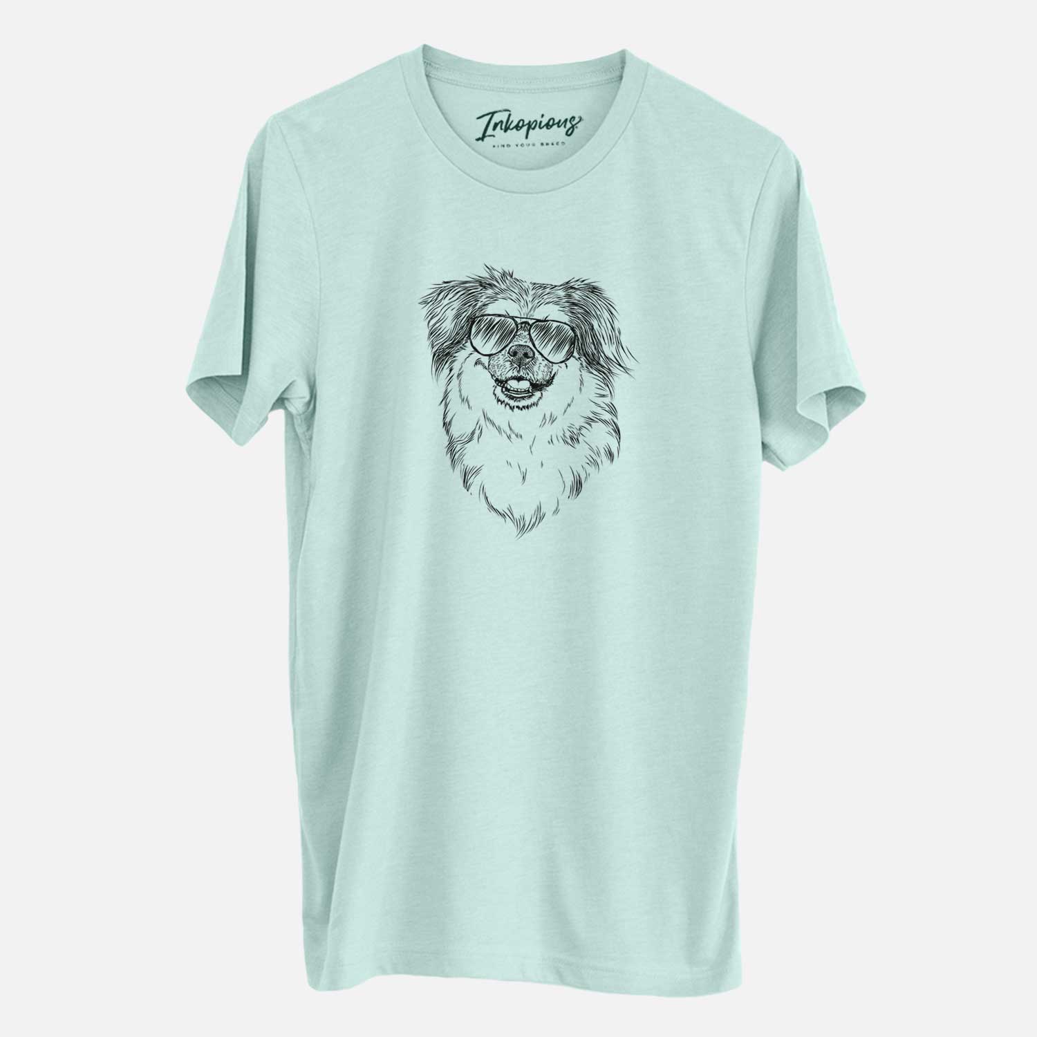 Aviator Ed the Tibetan Spaniel - Unisex Crewneck