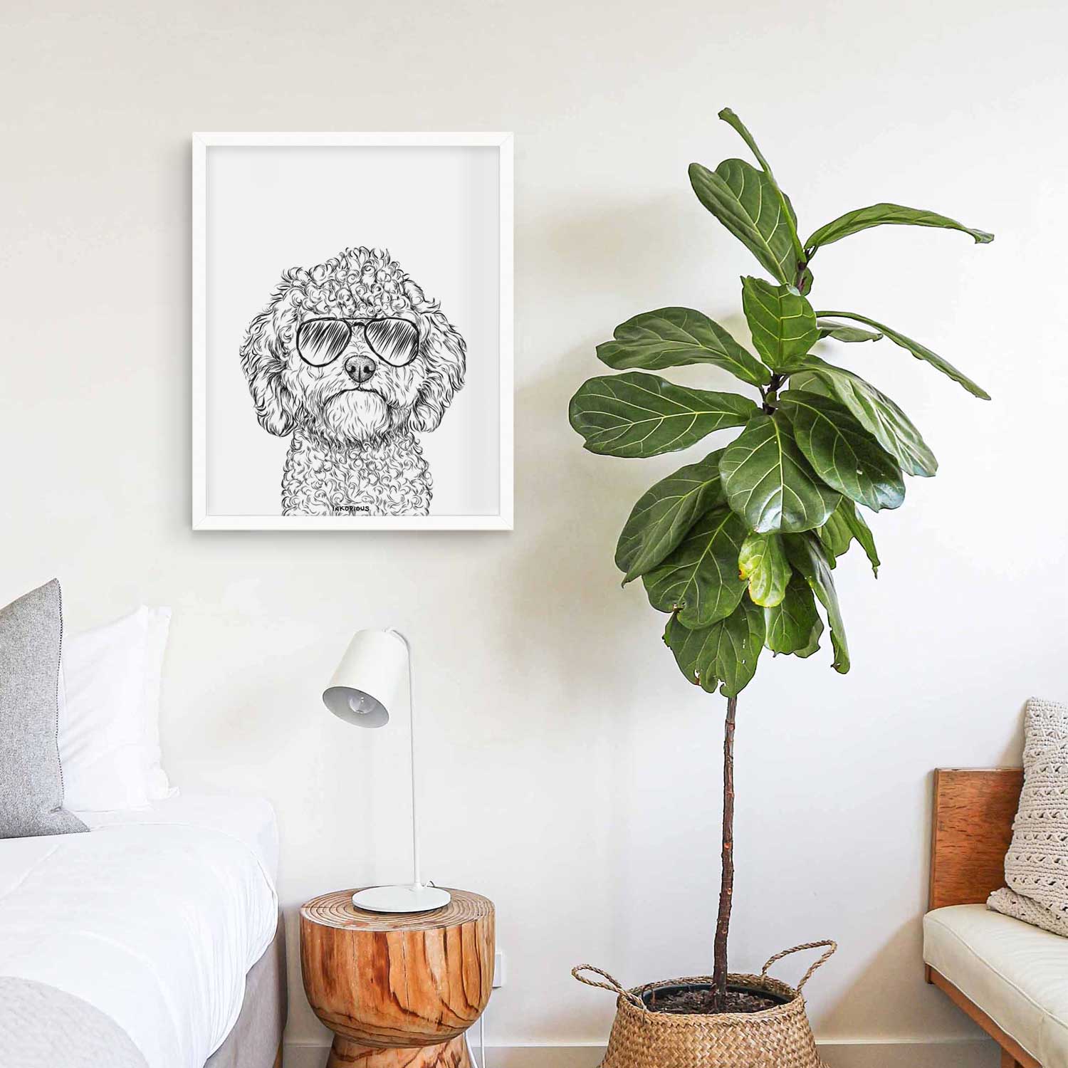 Edgar the Shihpoo Art Print