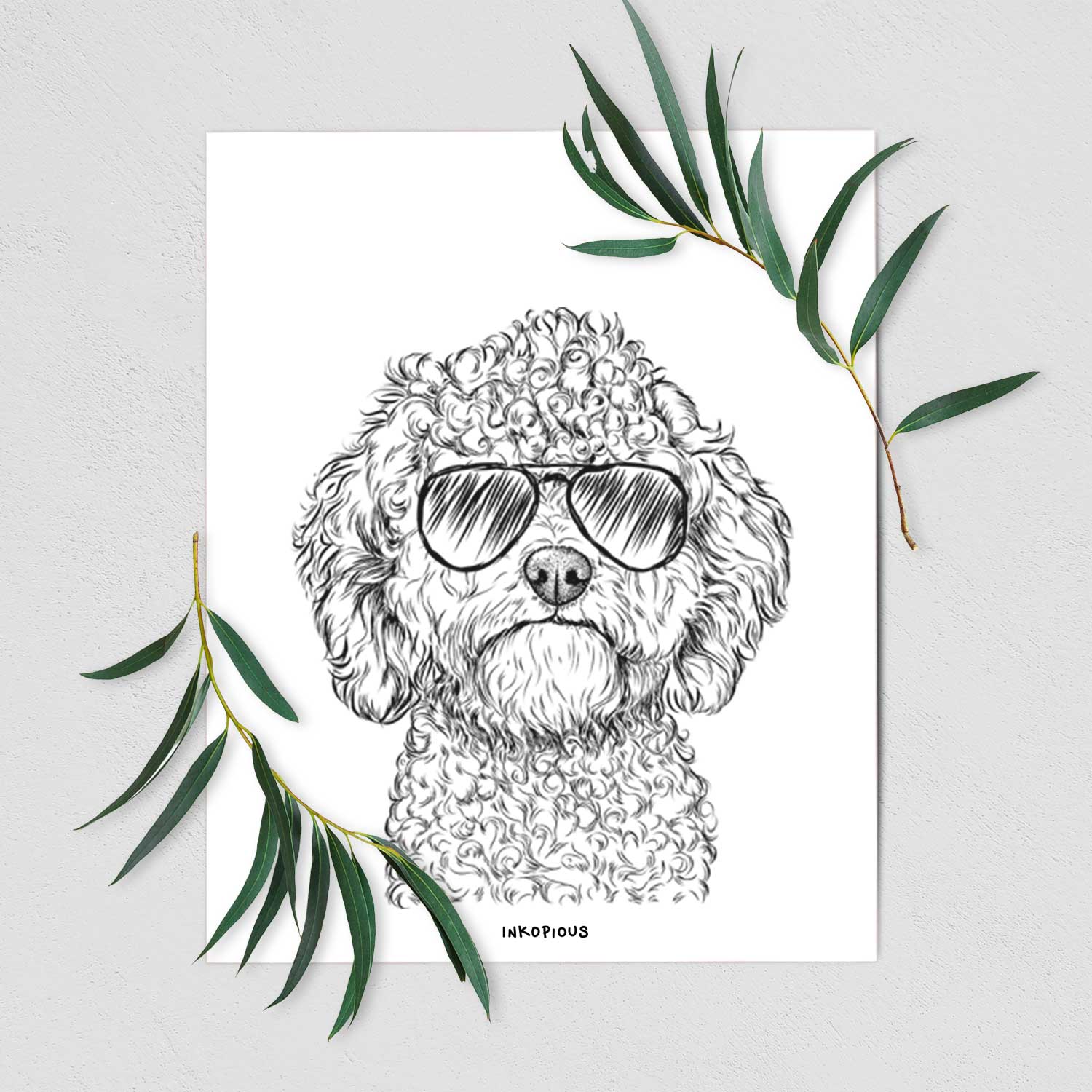 Edgar the Shihpoo Art Print