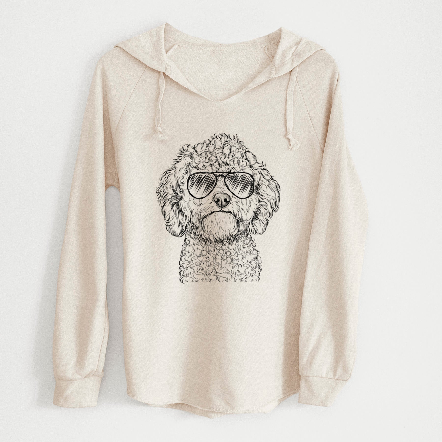 Aviator Edgar the Shihpoo - Cali Wave Hooded Sweatshirt