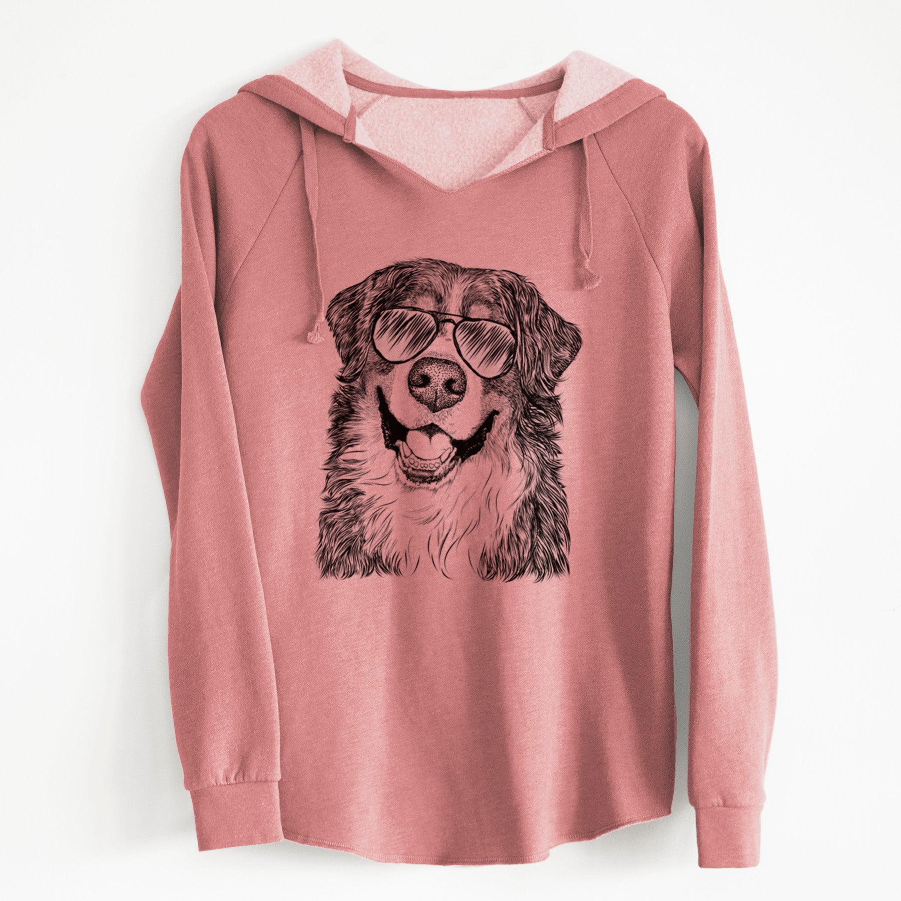 Aviator Eiger the Bernese Mountain Dog - Cali Wave Hooded Sweatshirt