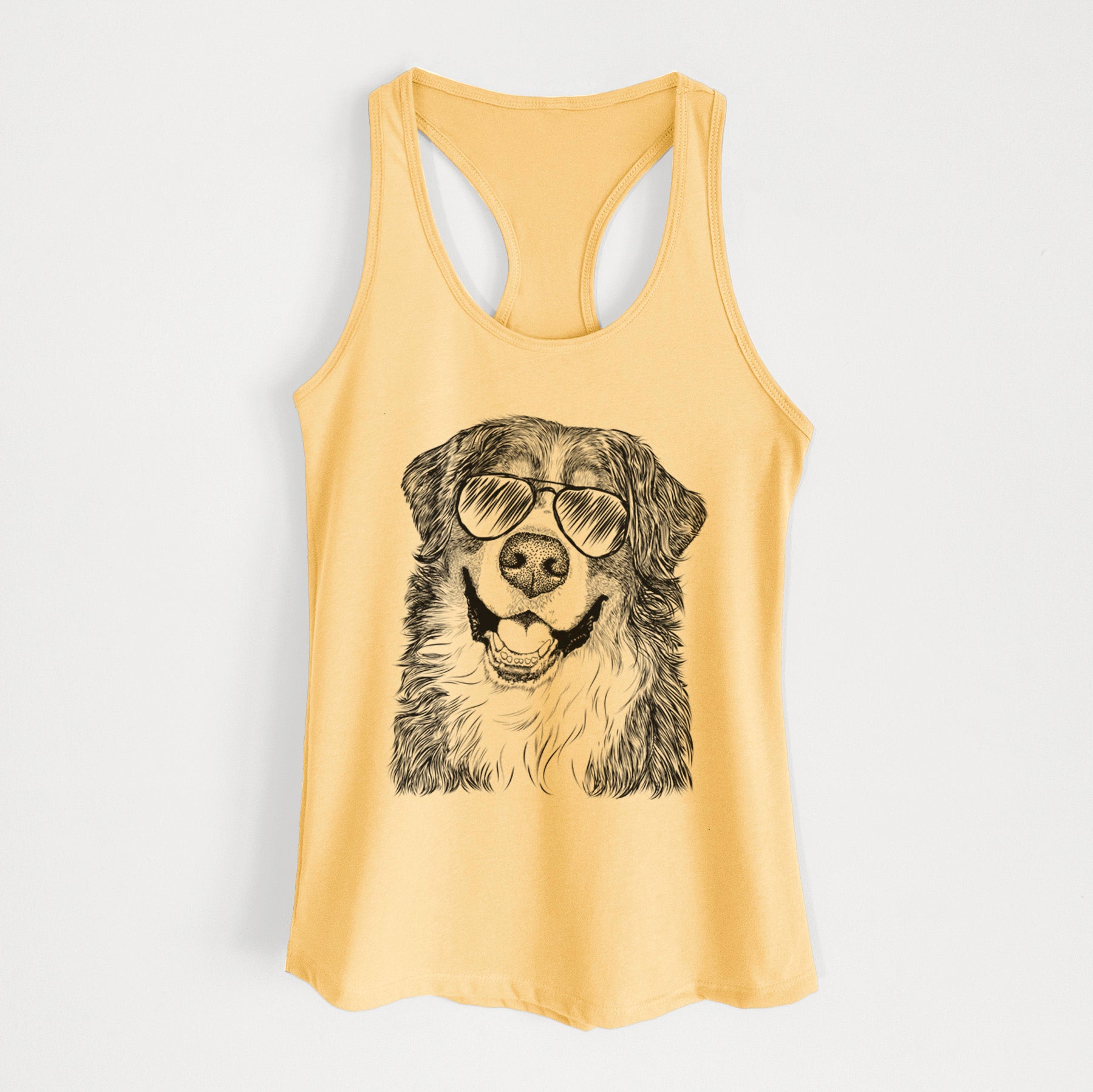 Eiger the Bernese Mountain Dog - Women's Racerback Tanktop