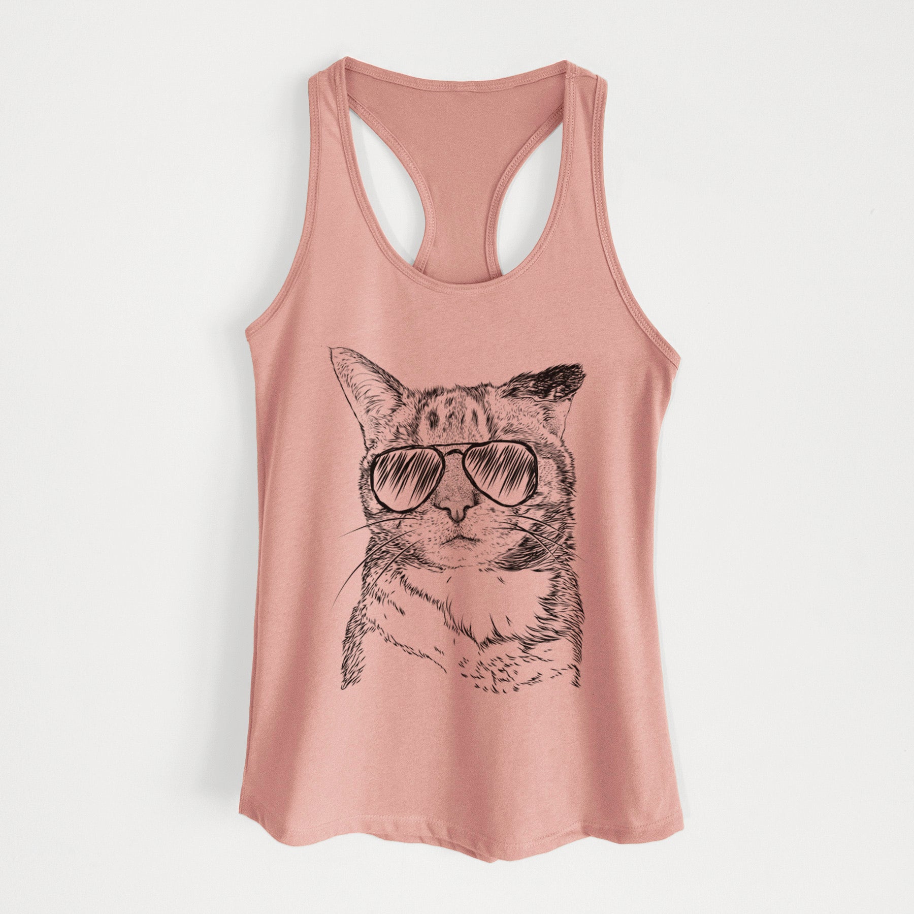 Eleanor the Domestic Shorthair Cat - Women's Racerback Tanktop