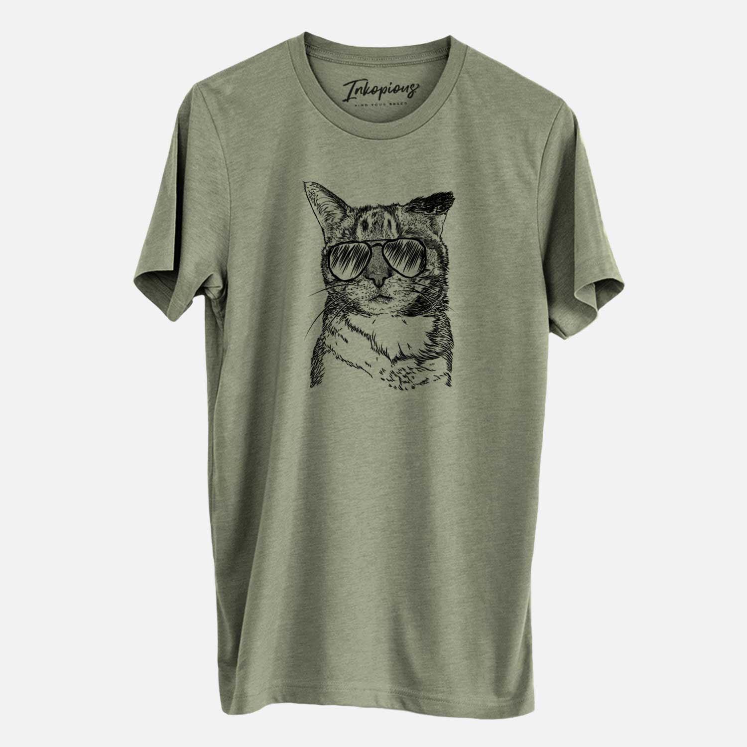Aviator Eleanor the Domestic Shorthair Cat - Unisex Crewneck