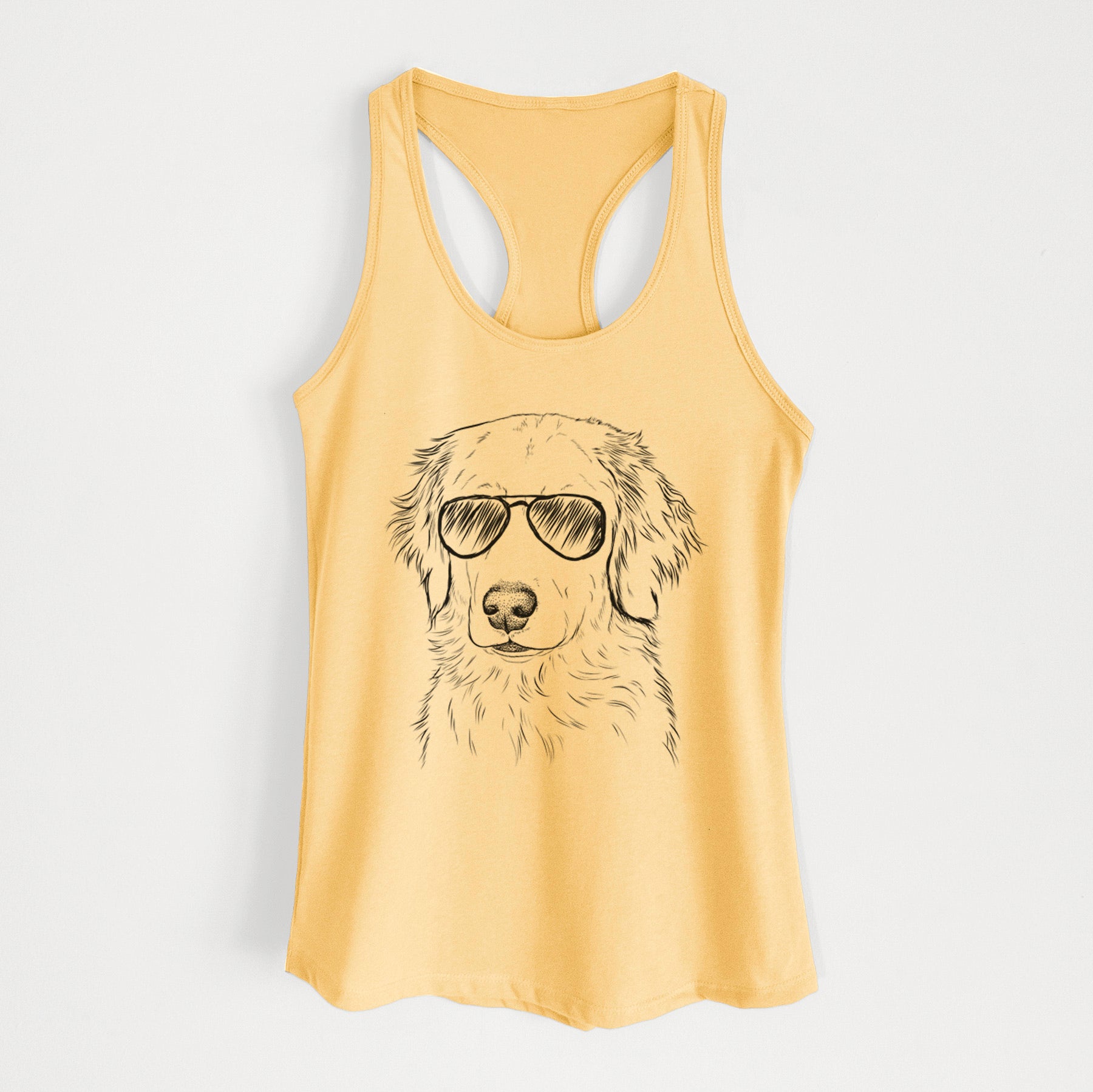 Eli the Golden Retriever - Women's Racerback Tanktop