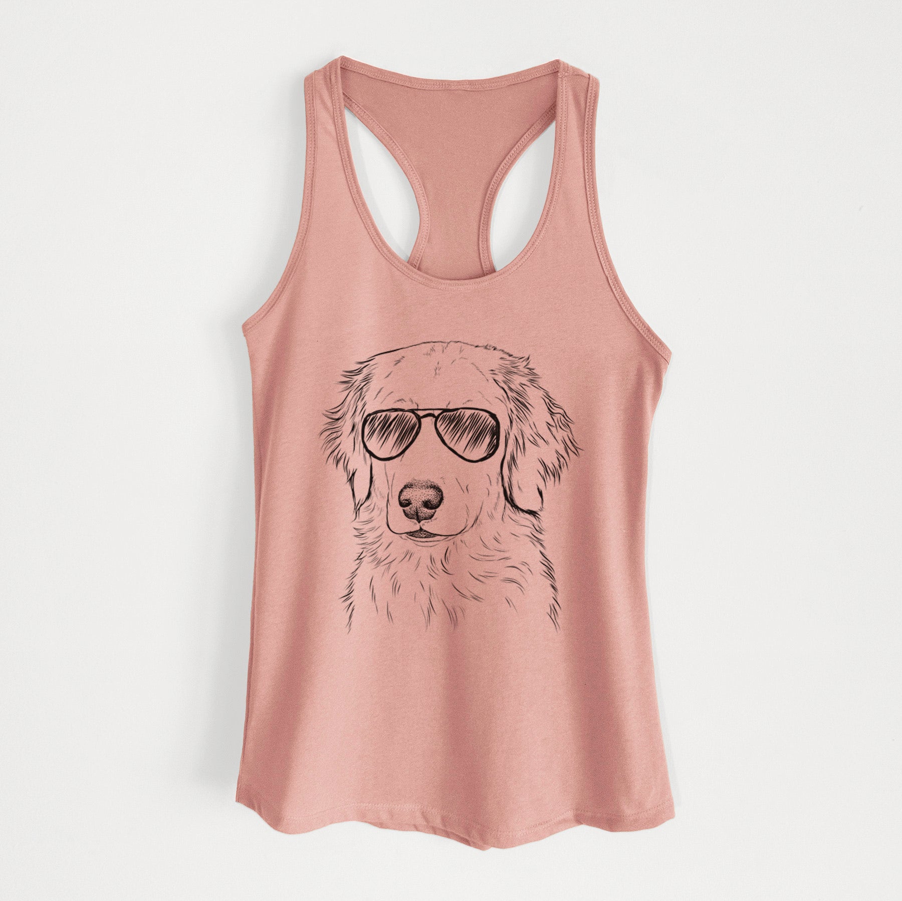 Eli the Golden Retriever - Women's Racerback Tanktop