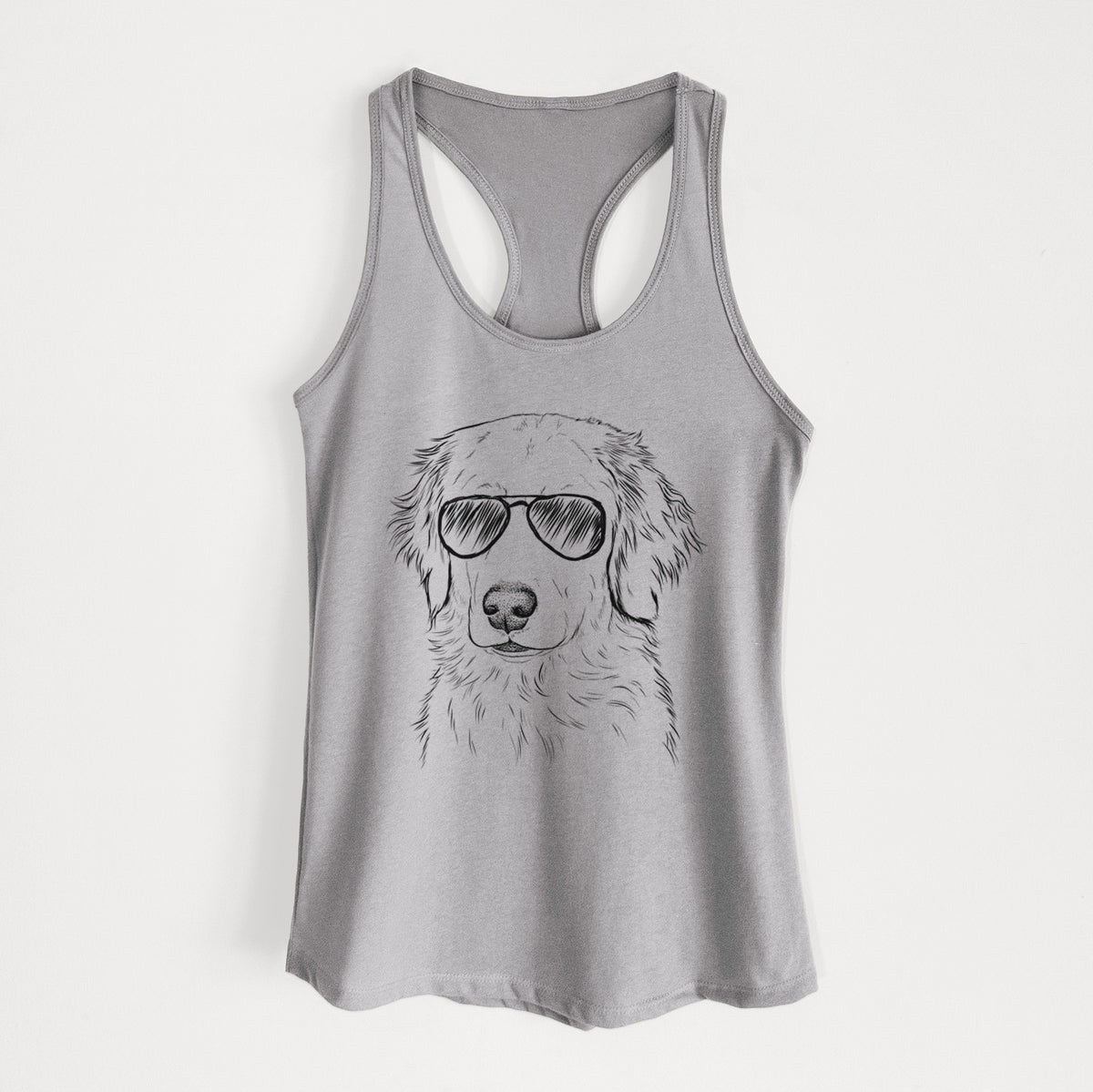 Eli the Golden Retriever - Women's Racerback Tanktop