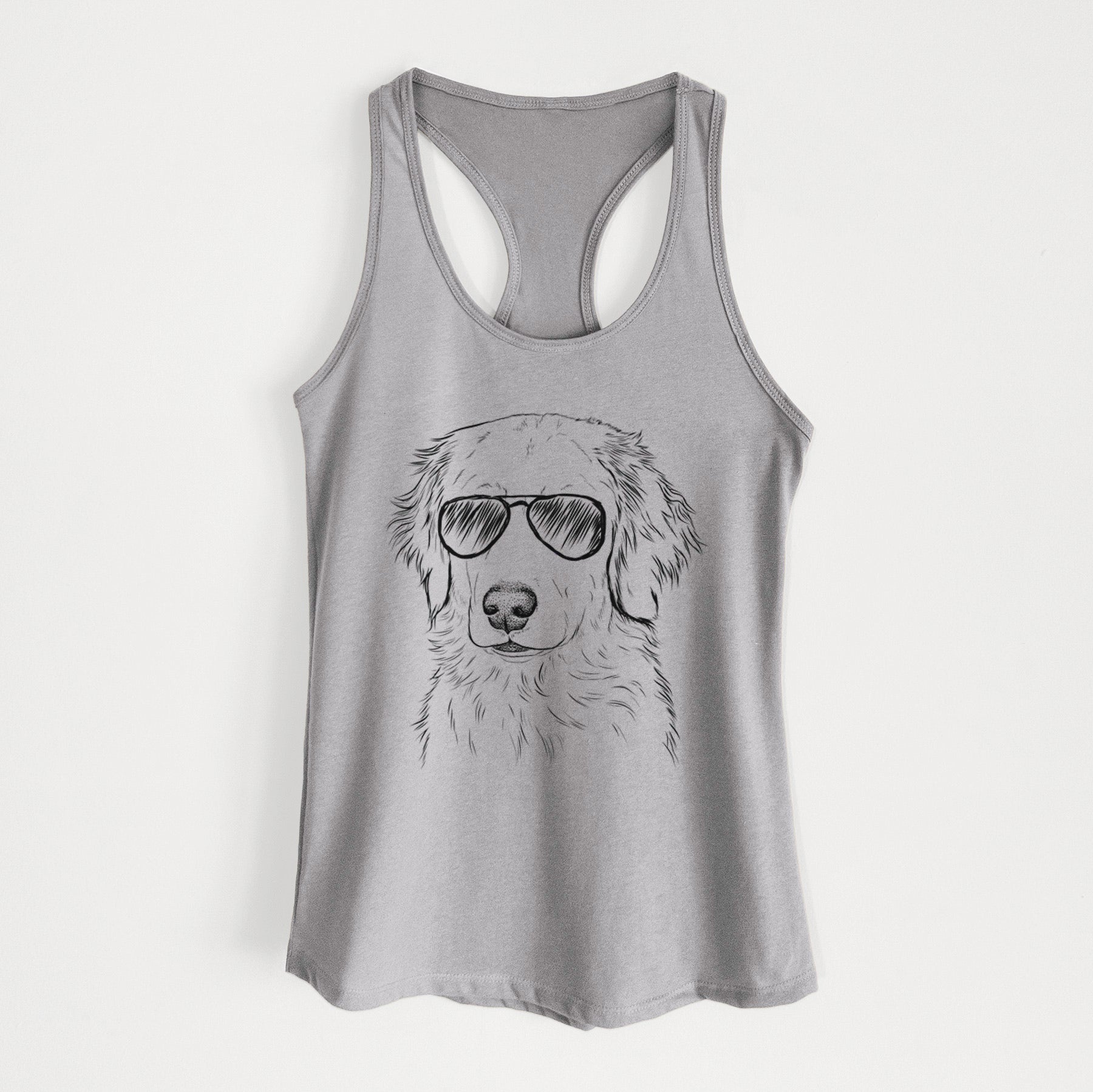 Eli the Golden Retriever - Women's Racerback Tanktop