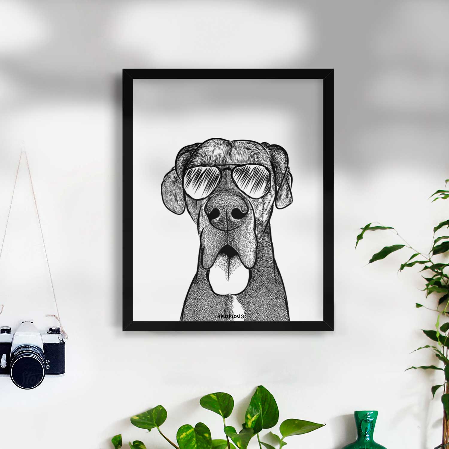 Eli the Great Dane Art Print