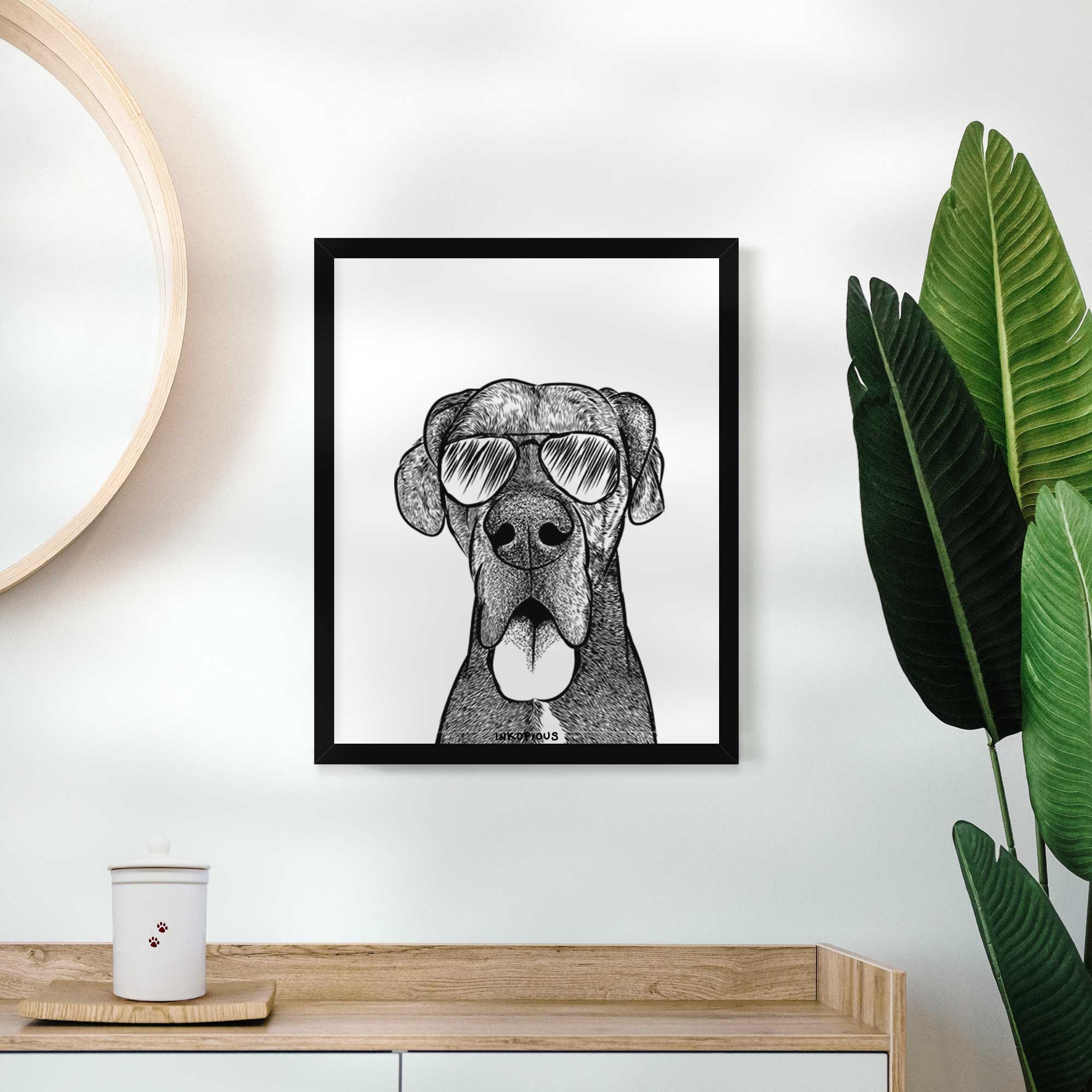 Eli the Great Dane Art Print