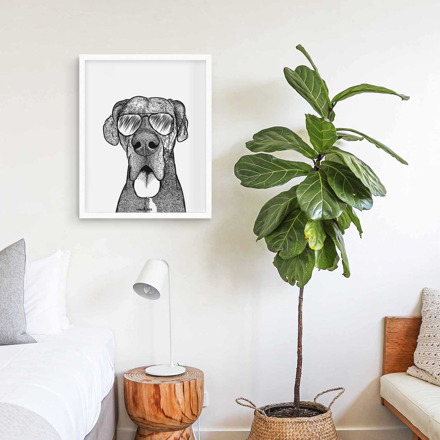 Eli the Great Dane Art Print