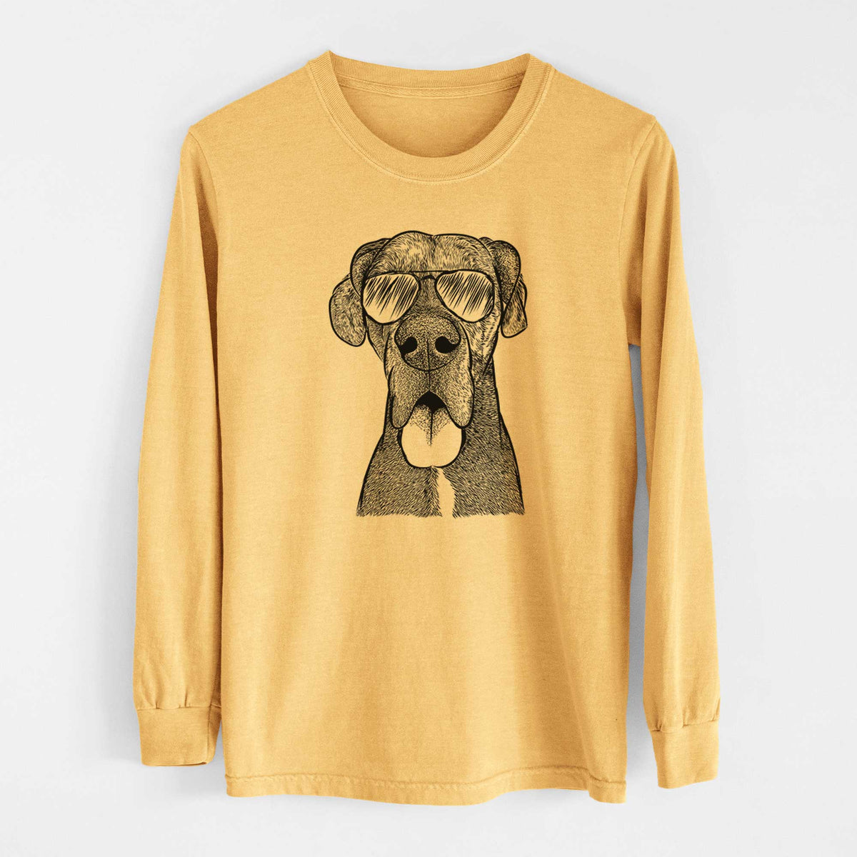 Aviators Eli the Great Dane - Heavyweight 100% Cotton Long Sleeve