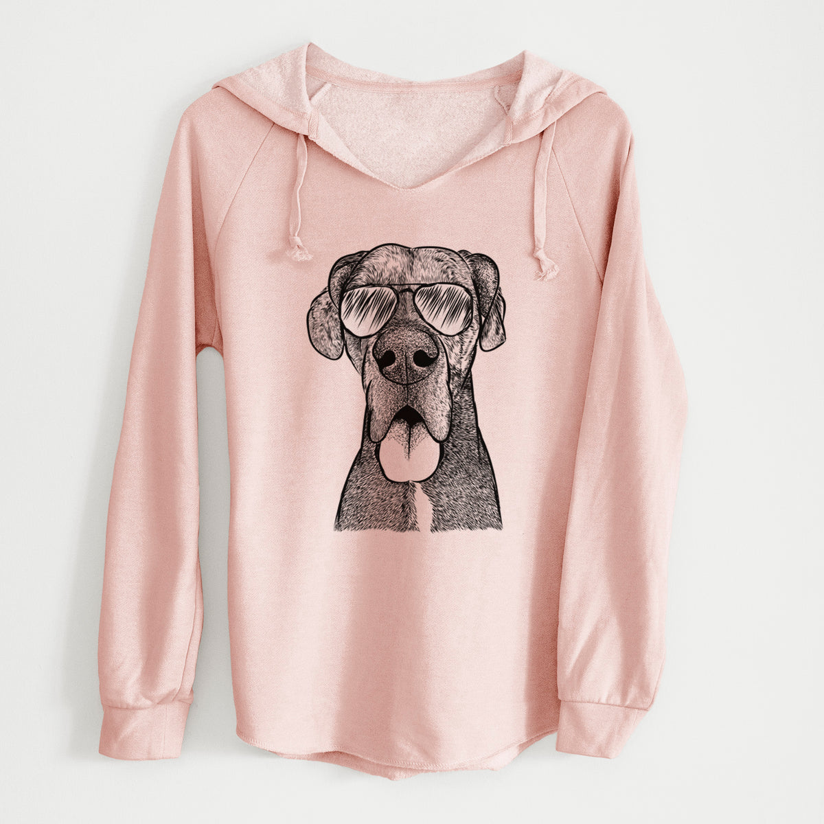Aviator Eli the Great Dane - Cali Wave Hooded Sweatshirt