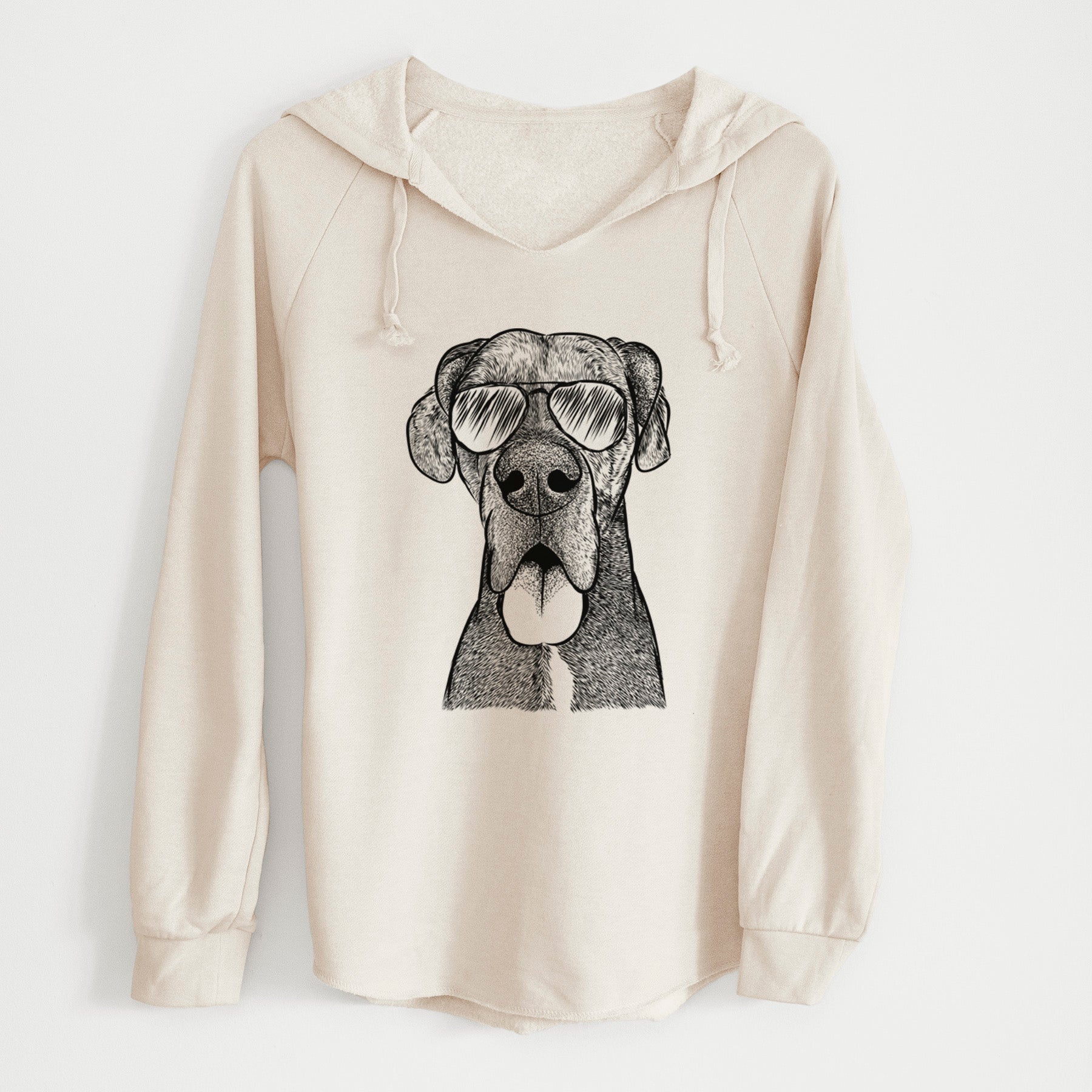 Aviator Eli the Great Dane - Cali Wave Hooded Sweatshirt