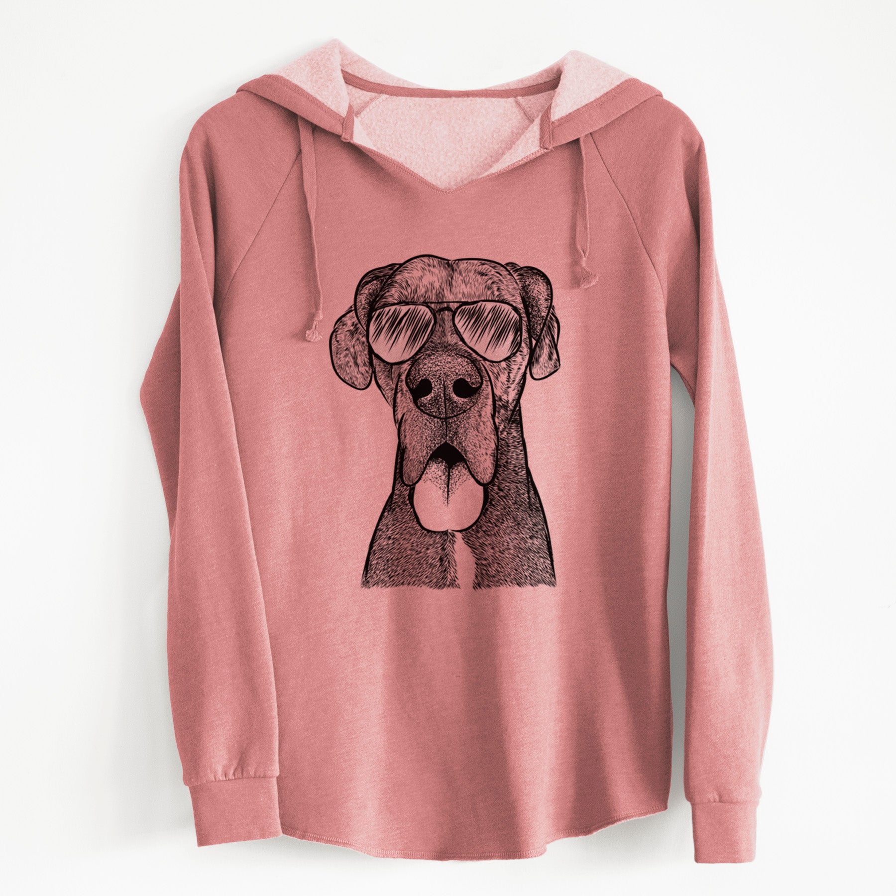 Aviator Eli the Great Dane - Cali Wave Hooded Sweatshirt