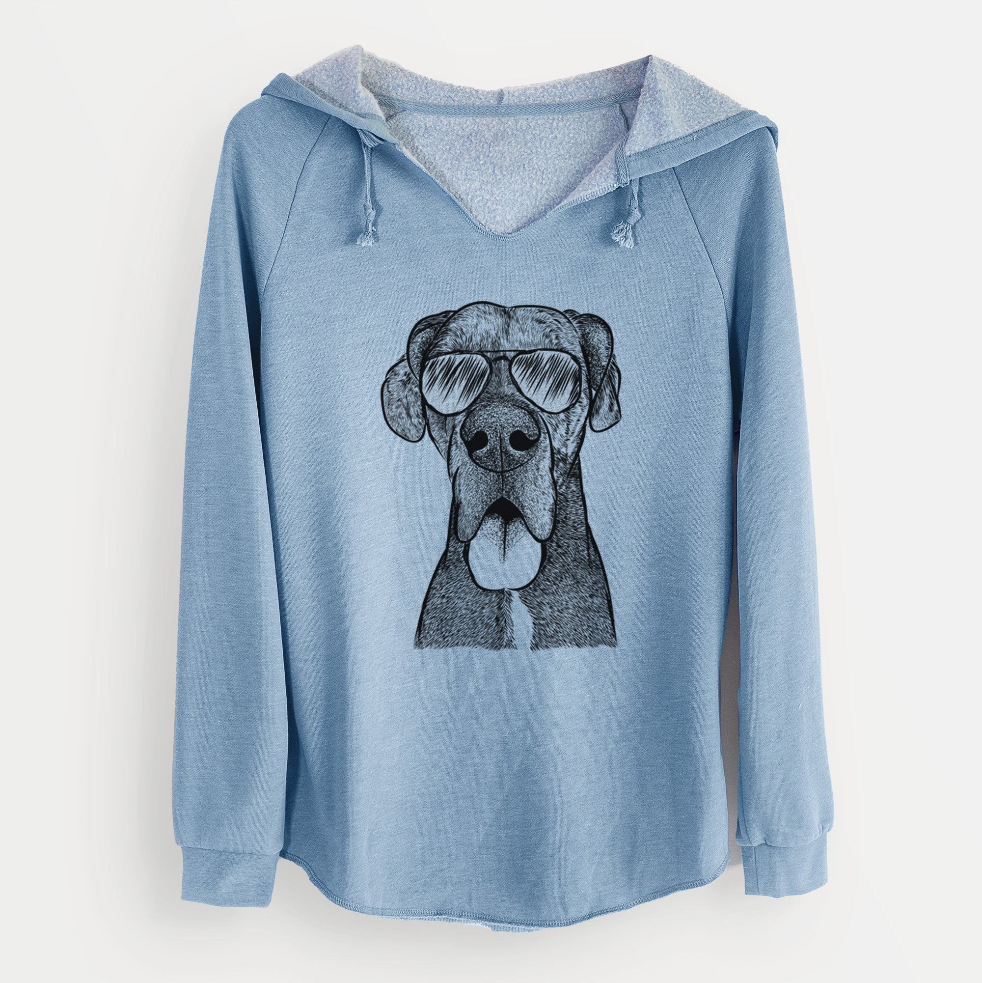 Aviator Eli the Great Dane - Cali Wave Hooded Sweatshirt