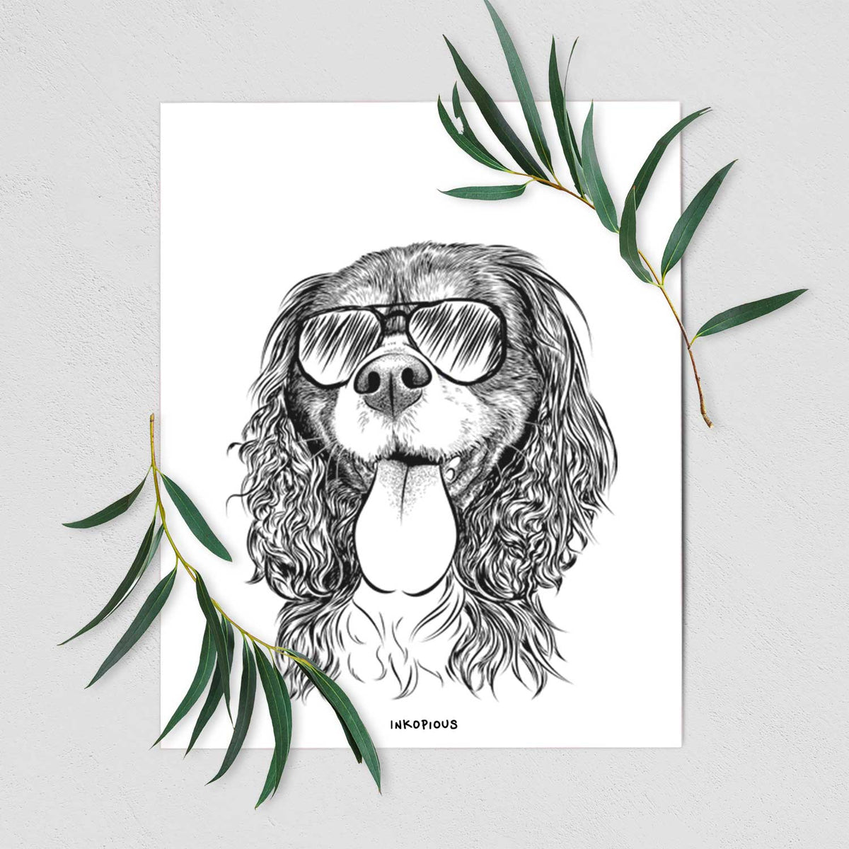Elizabeth the Cavalier King Charles Spaniel Art Print
