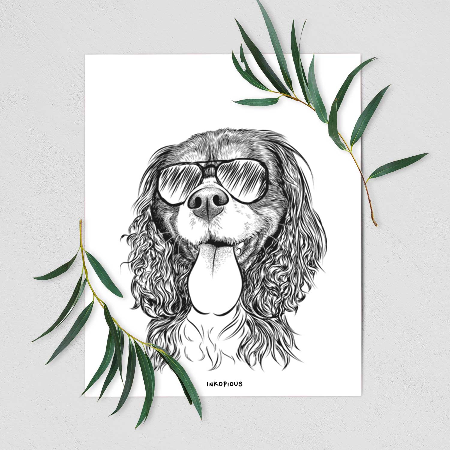 Elizabeth the Cavalier King Charles Spaniel Art Print