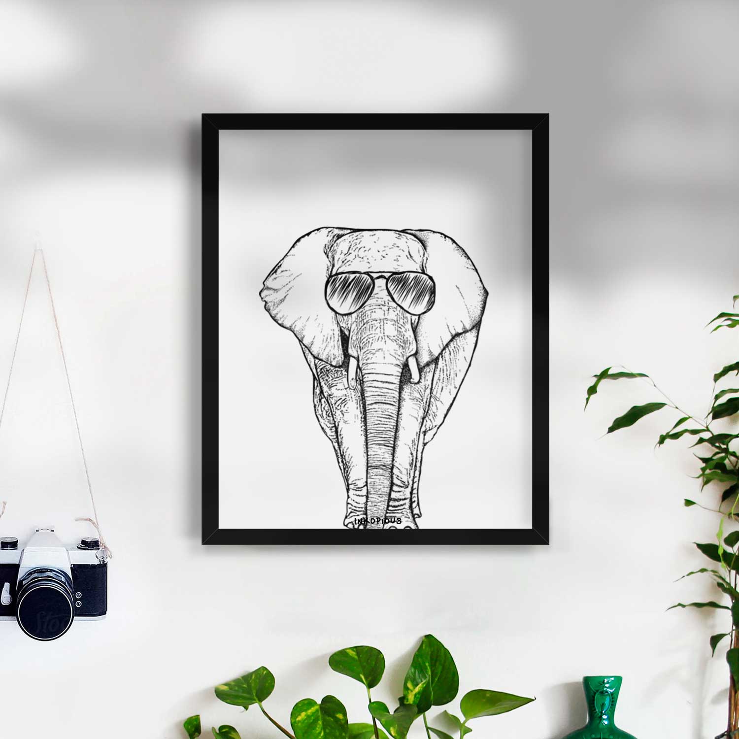 Ella the Elephant Art Print