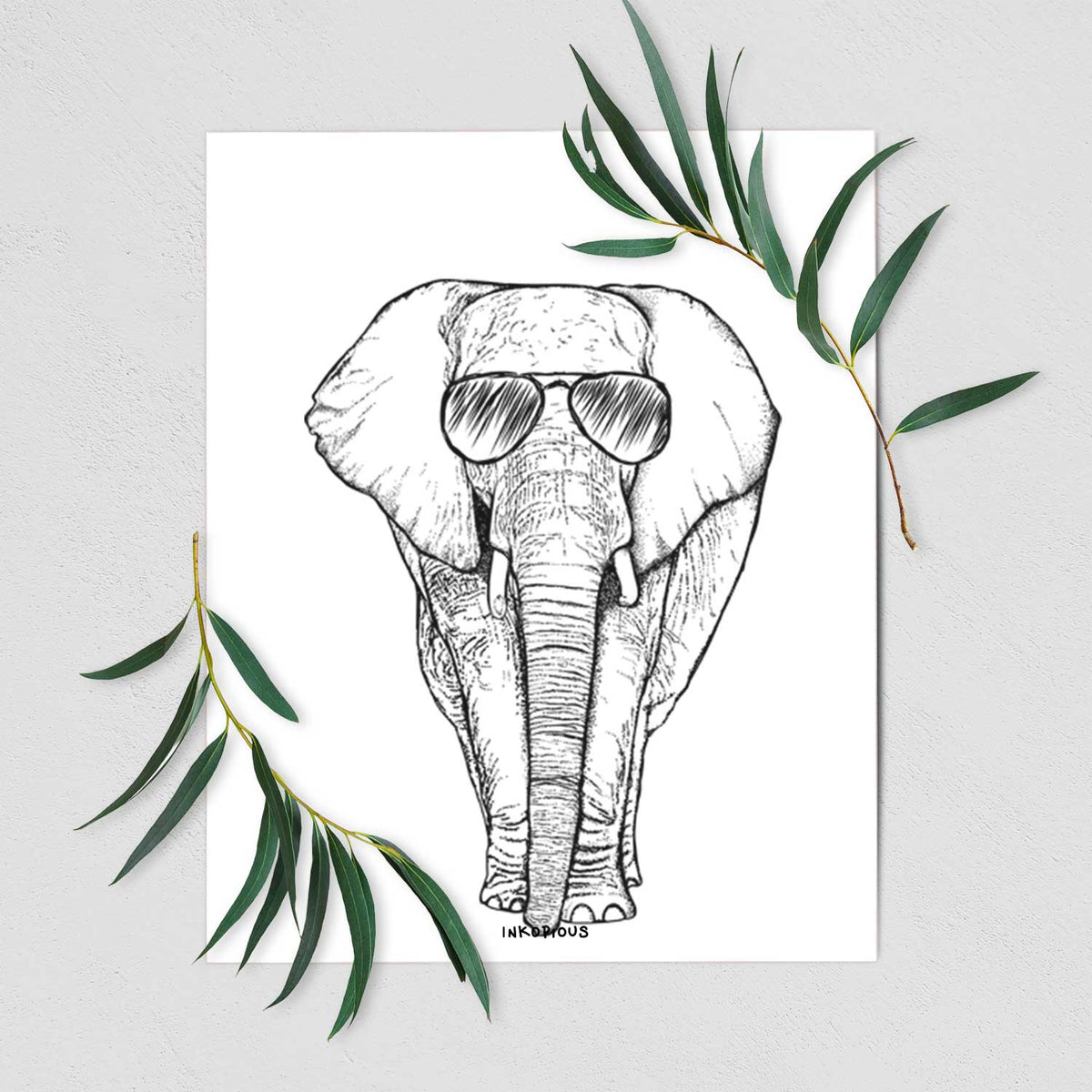 Ella the Elephant Art Print