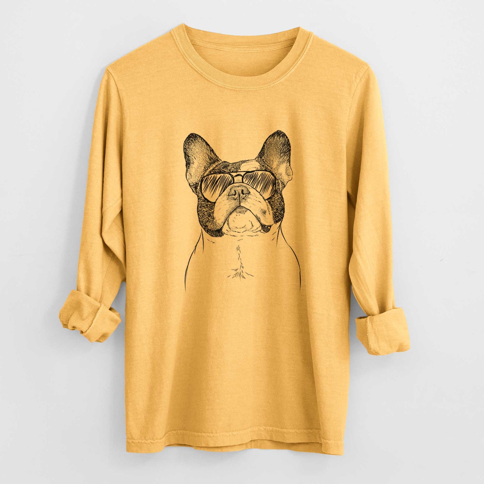 Aviators Ella the French Bulldog - Heavyweight 100% Cotton Long Sleeve