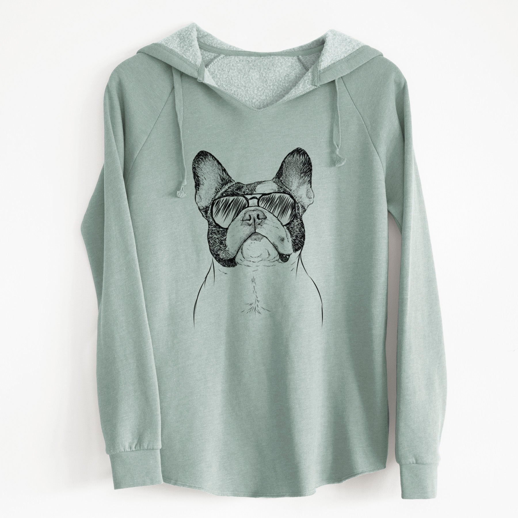 Aviator Ella the French Bulldog - Cali Wave Hooded Sweatshirt