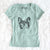 Aviator Ella the French Bulldog - Women's V-neck Shirt