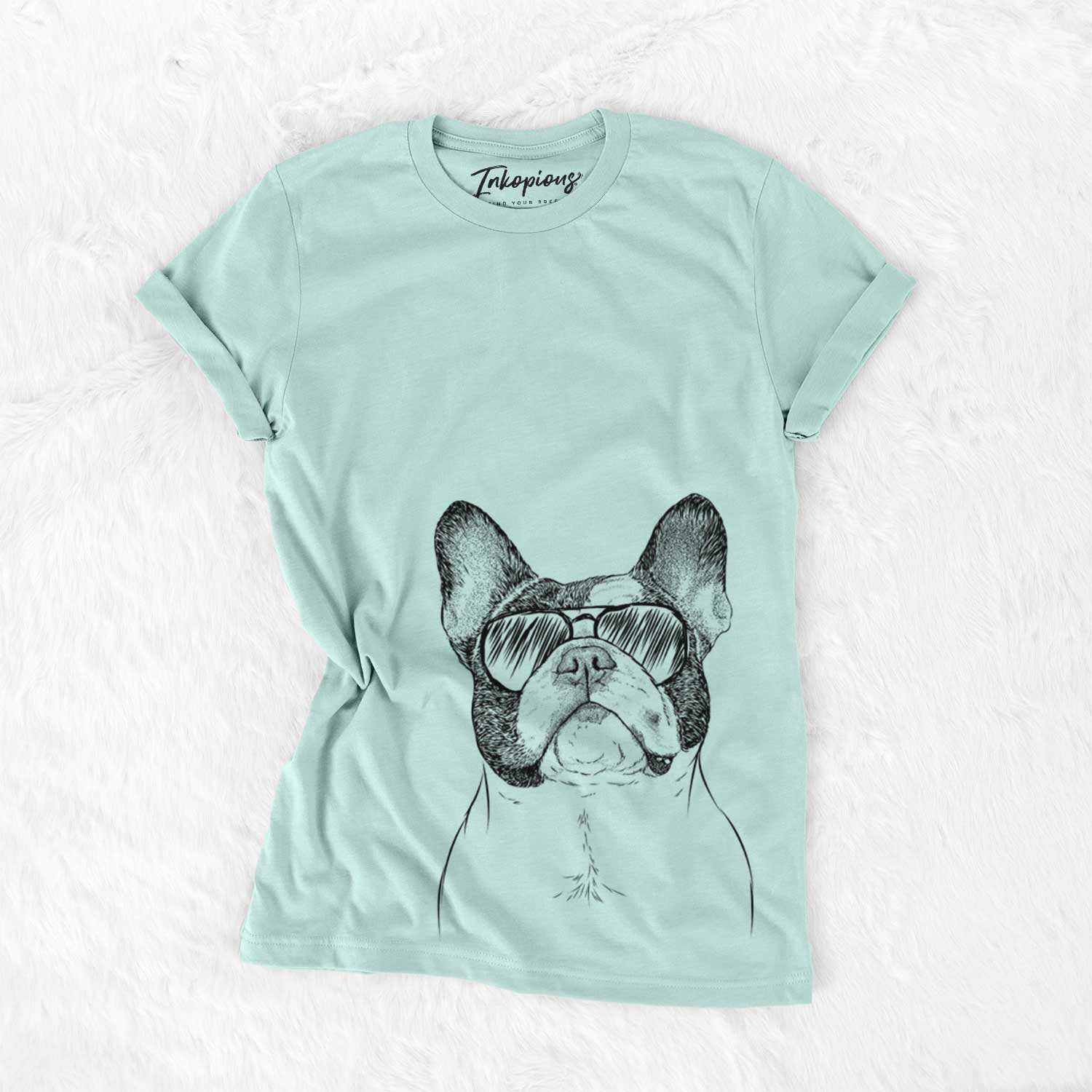 Aviator Ella the French Bulldog - Unisex Crewneck