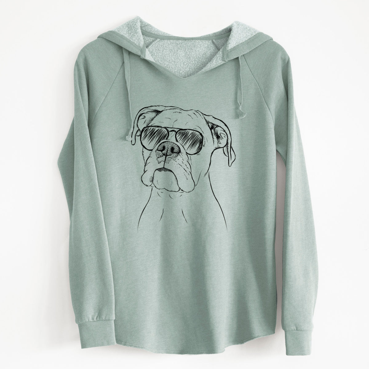 Aviator Ellie the Boxer - Cali Wave Hooded Sweatshirt