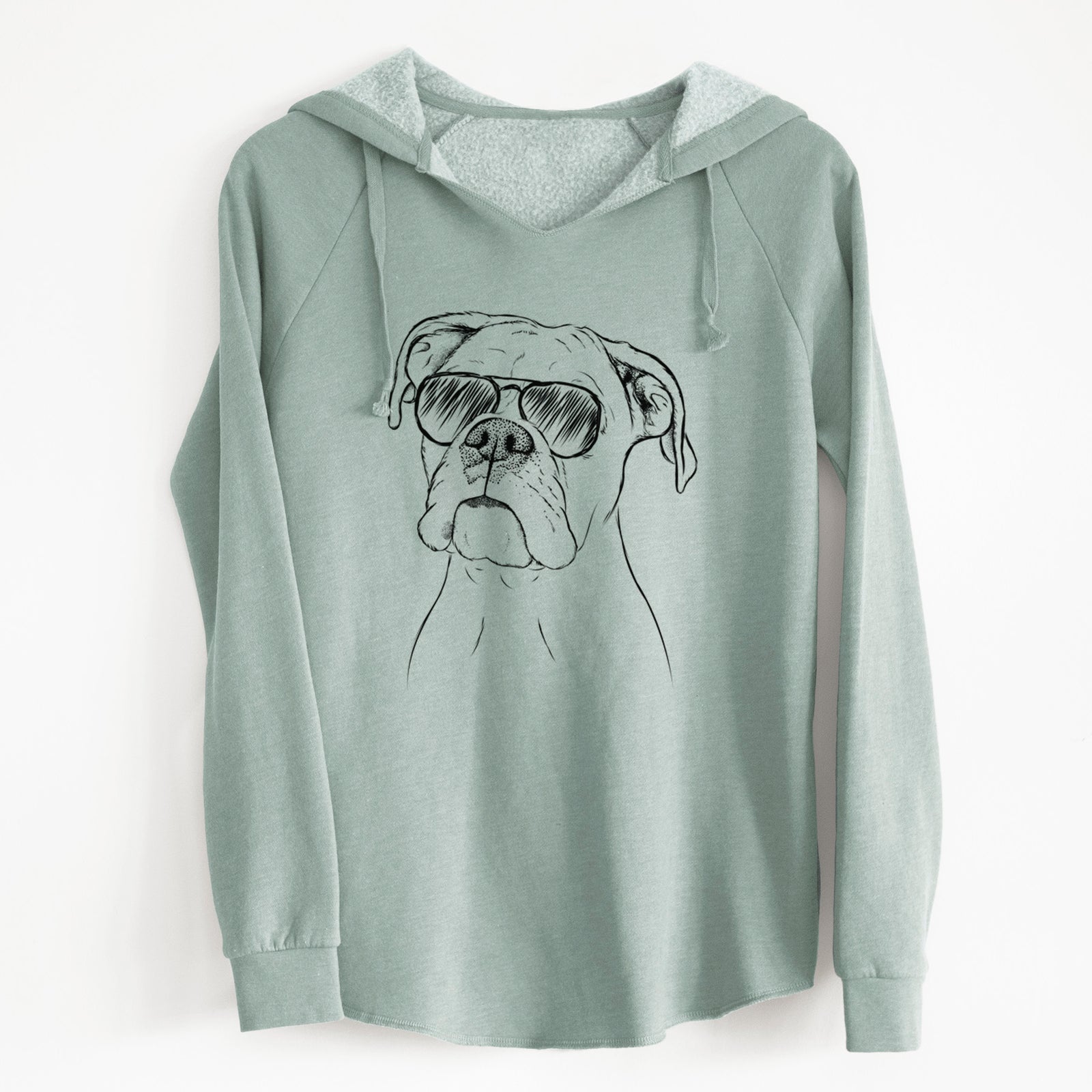 Aviator Ellie the Boxer - Cali Wave Hooded Sweatshirt