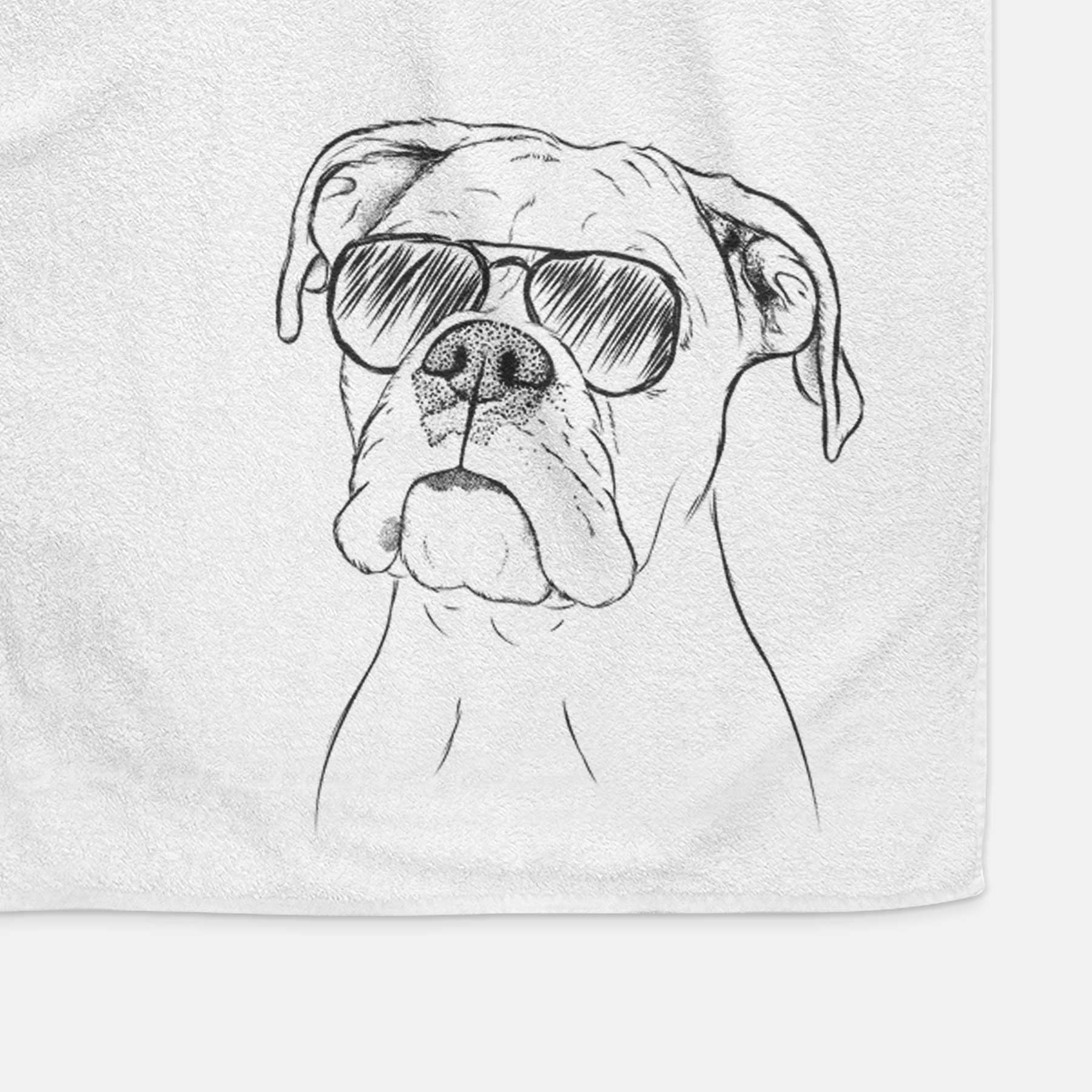 Ellie the Boxer Decorative Hand Towel