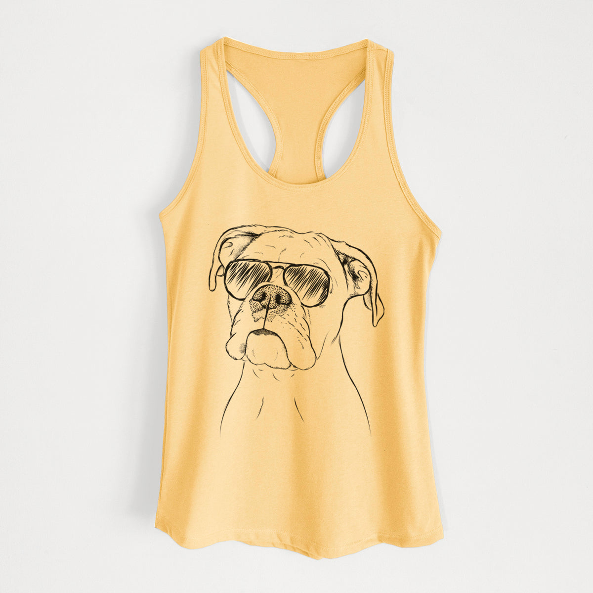 Ellie the Boxer - Women's Racerback Tanktop
