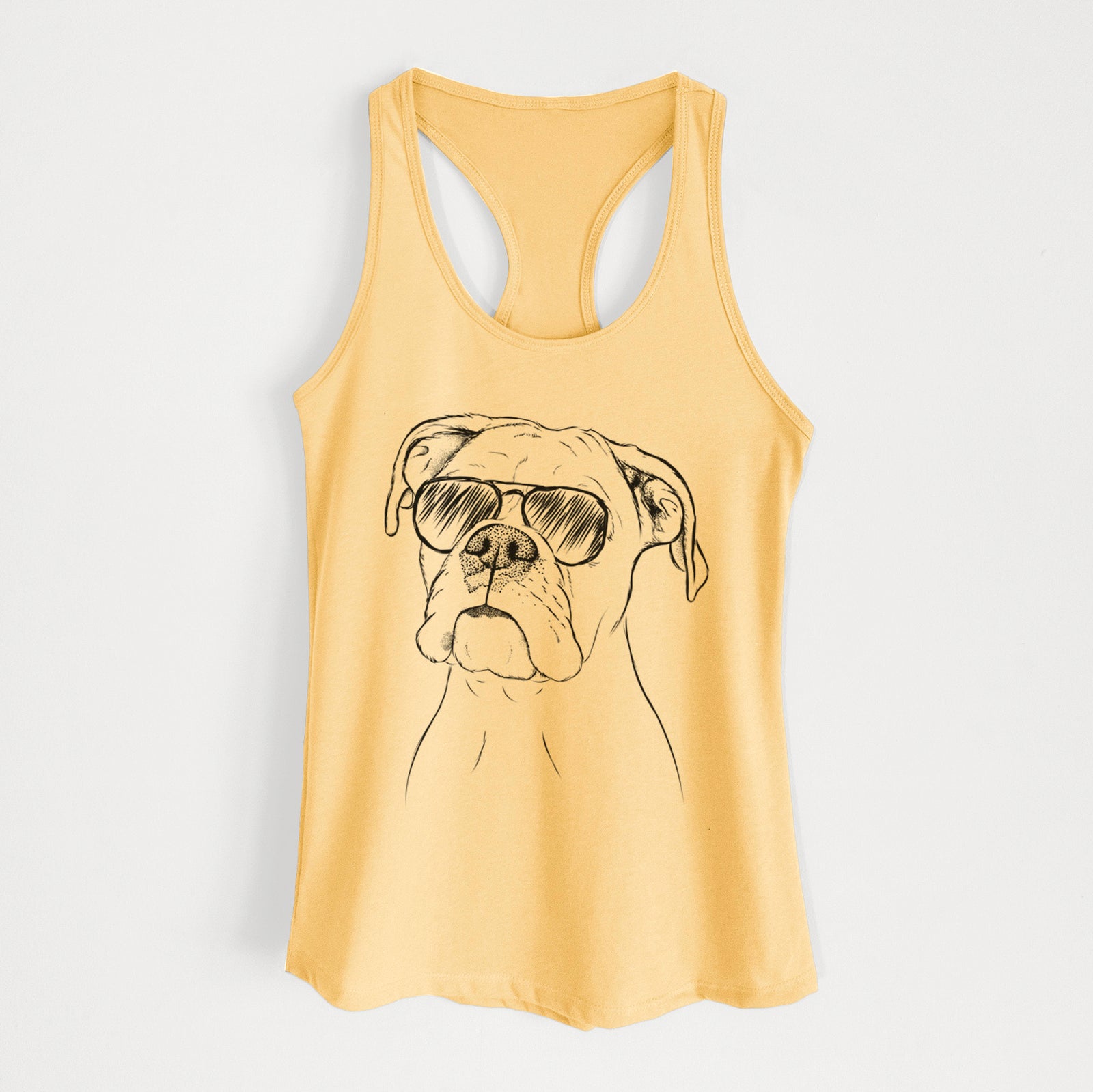 Ellie the Boxer - Women's Racerback Tanktop