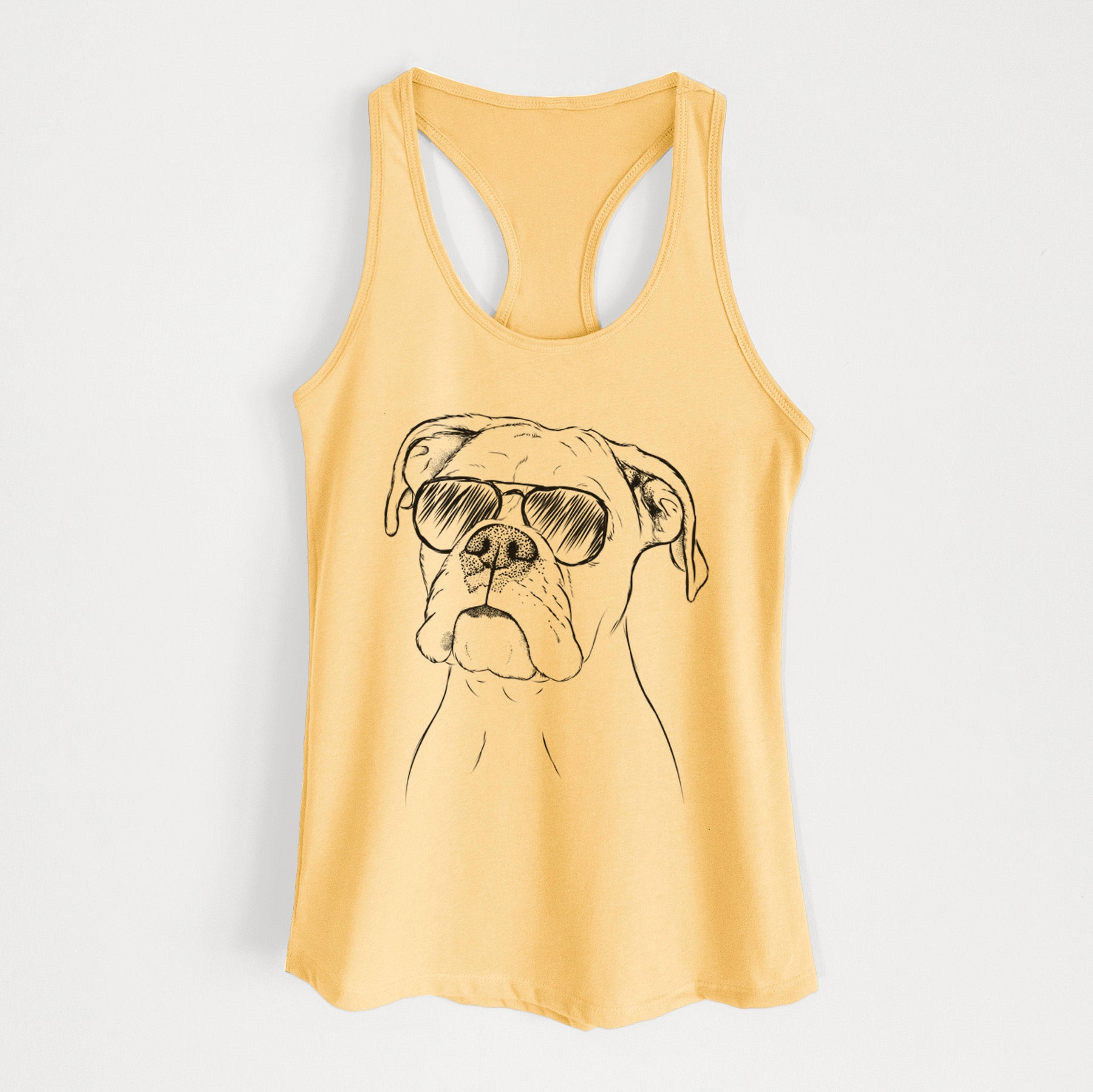 Ellie the Boxer - Women's Racerback Tanktop