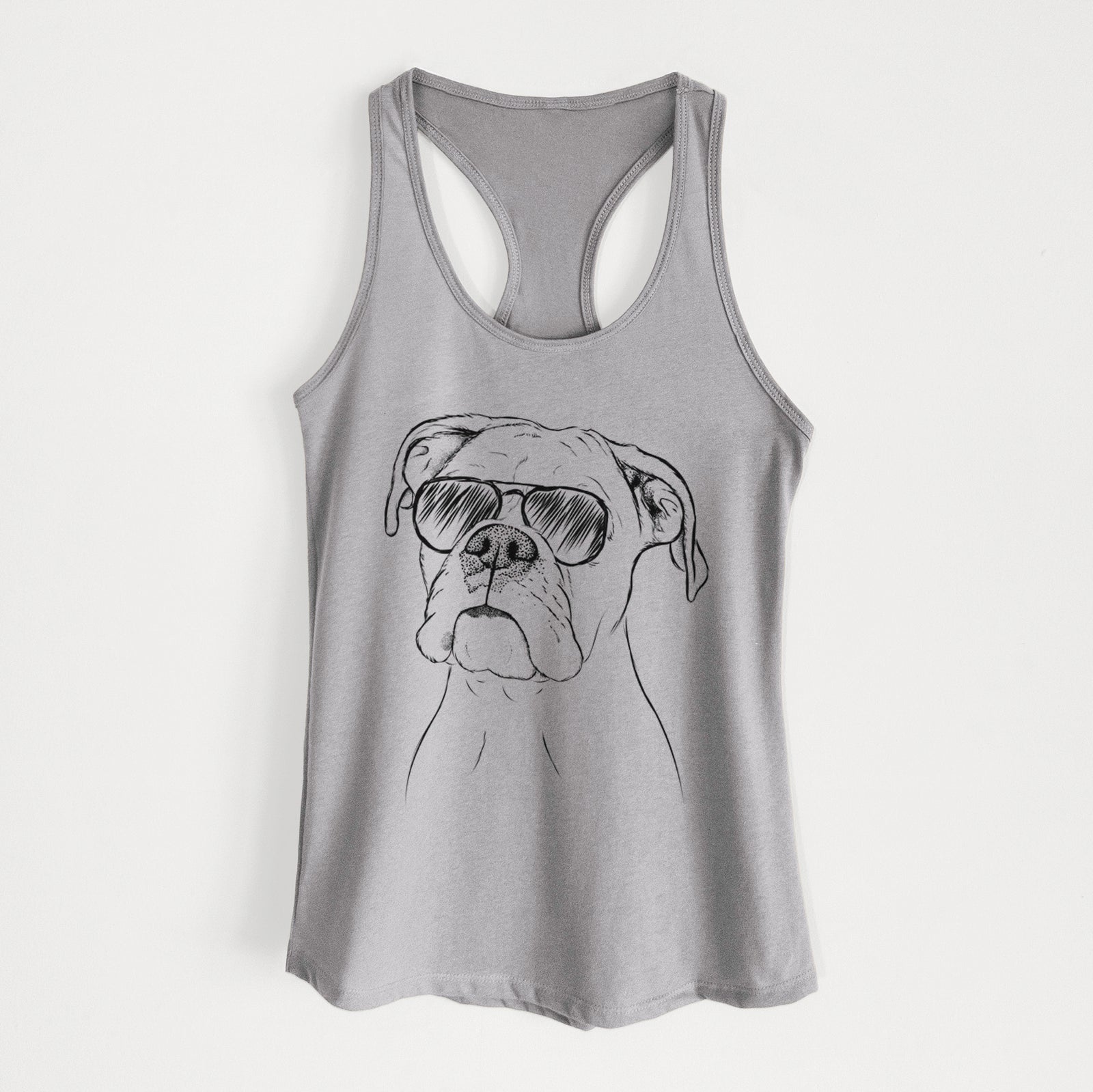 Ellie the Boxer - Women's Racerback Tanktop