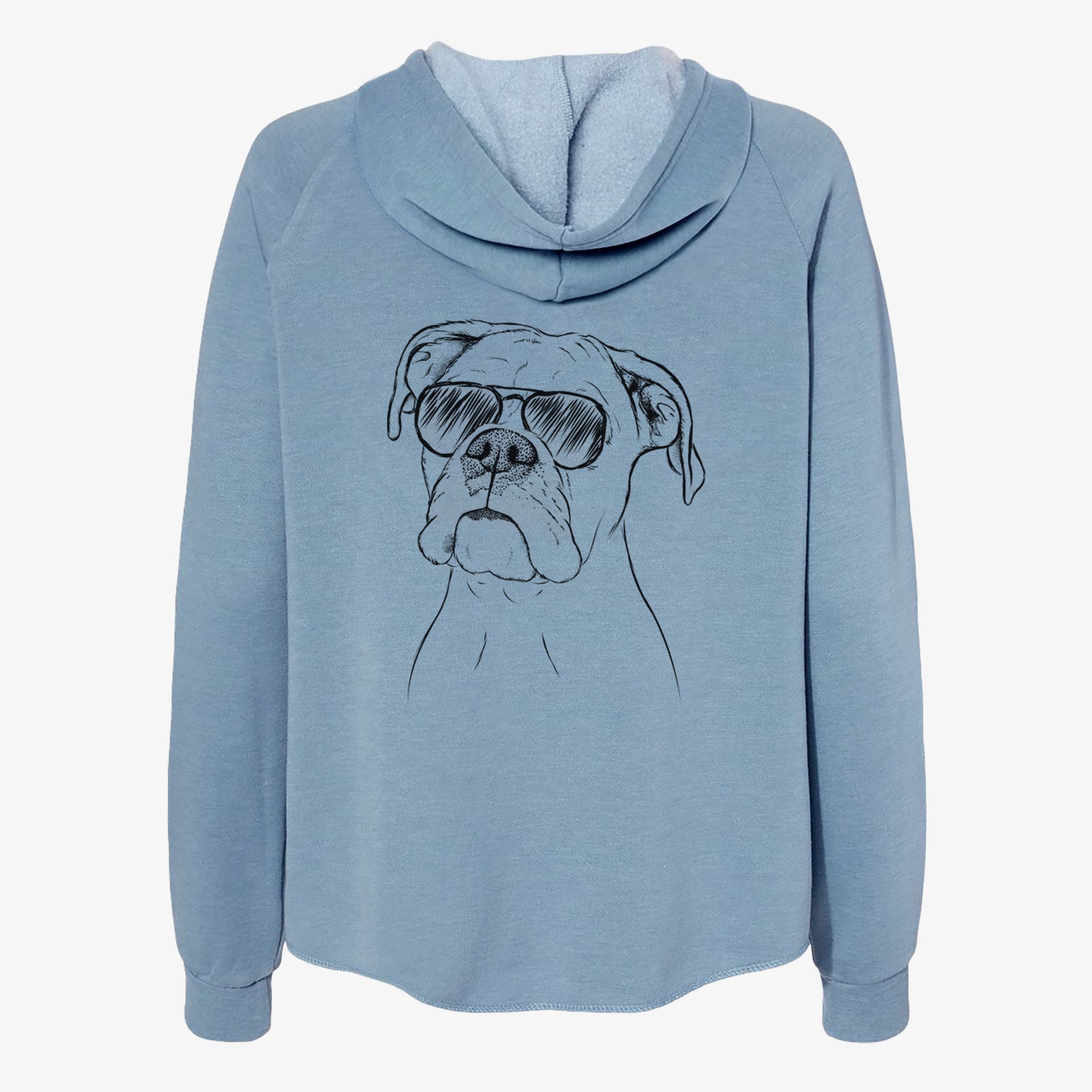 Ellie the Boxer - Women's Cali Wave Zip-Up Sweatshirt