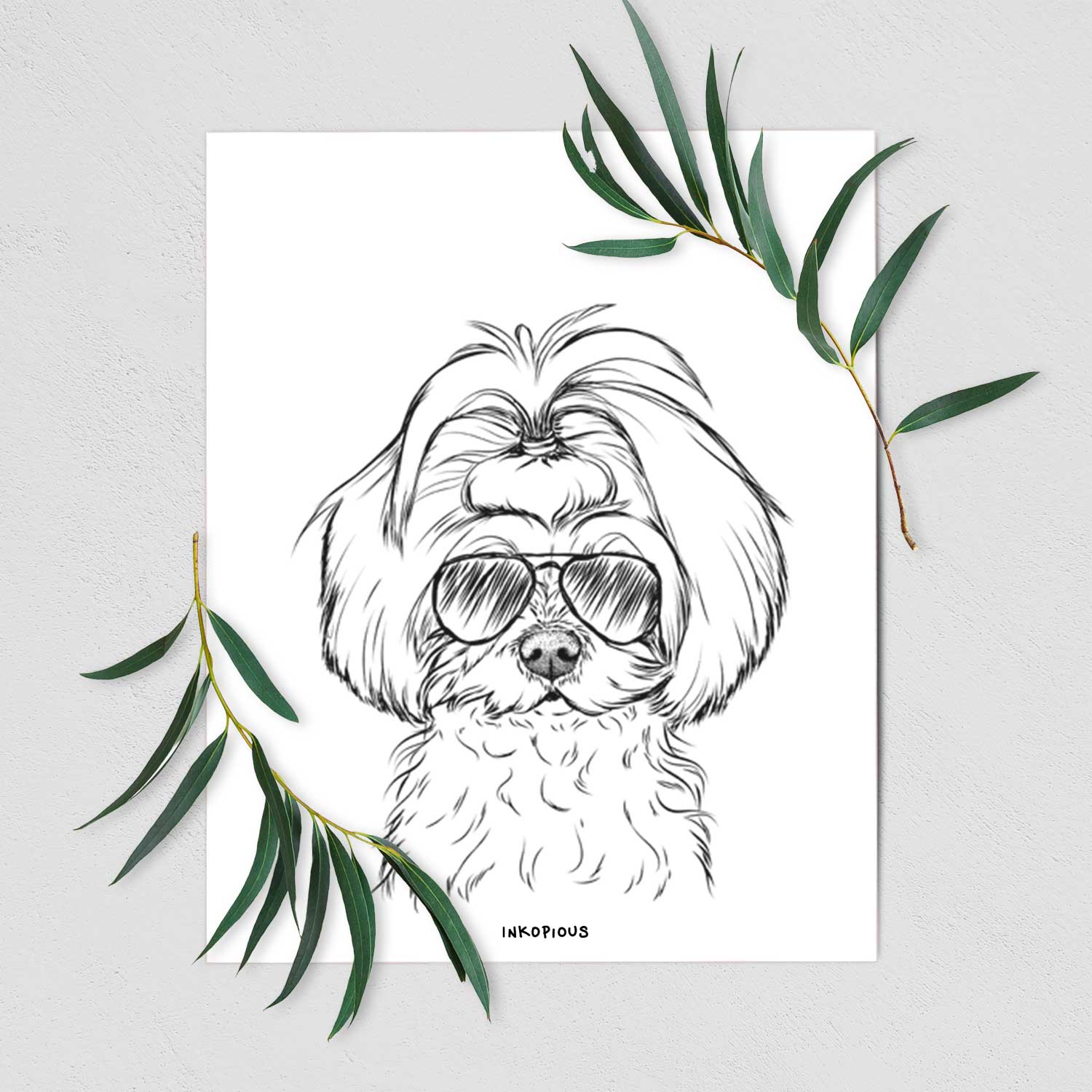 Ellie the Maltese Art Print
