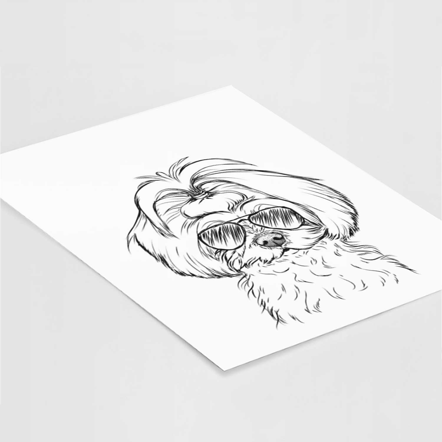 Ellie the Maltese Art Print